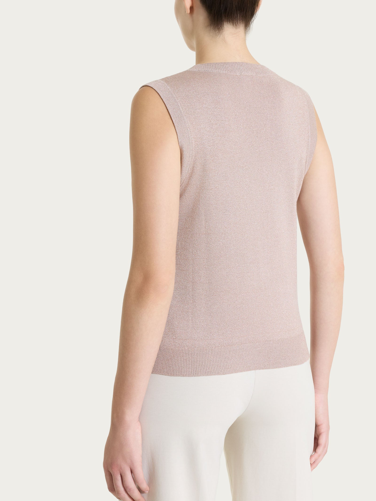 Ragno Summertime Lurex gilet Sphinx girocollo