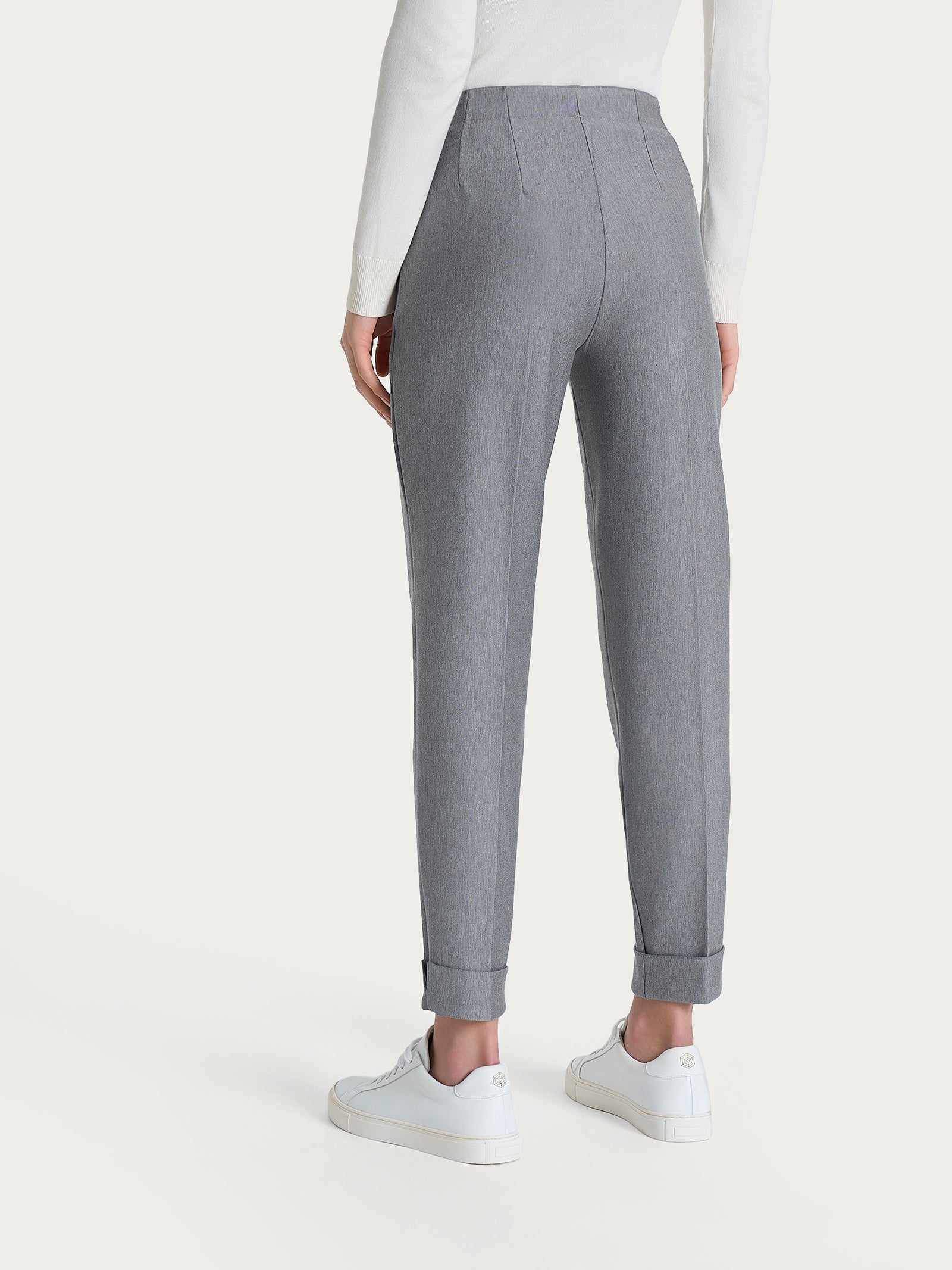 Ragno Compact pantalone carota Grigio Mel. vita elasticizzata