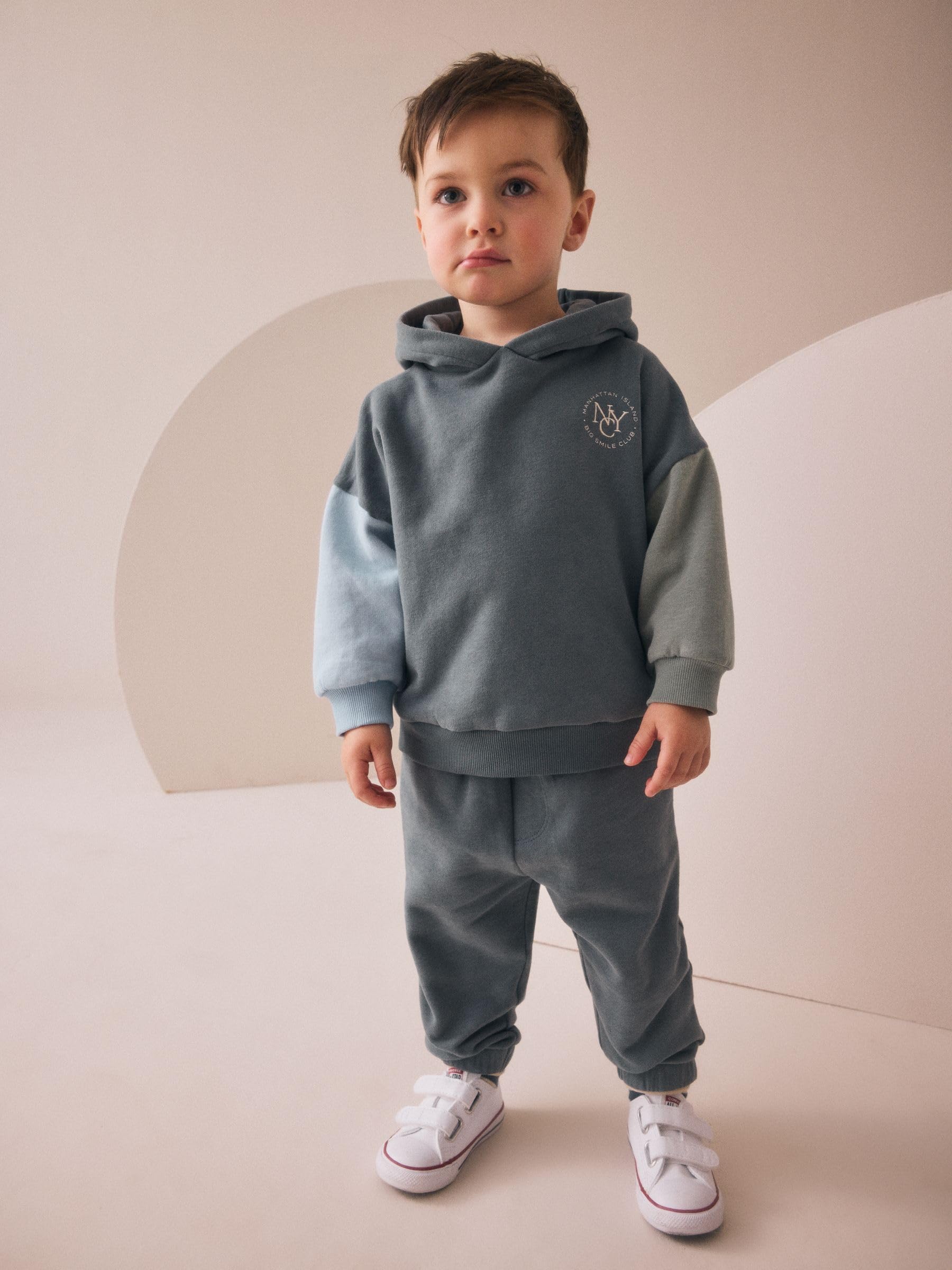 Next Ragazzo completo felpa jogging tuta 80-86 colourblock