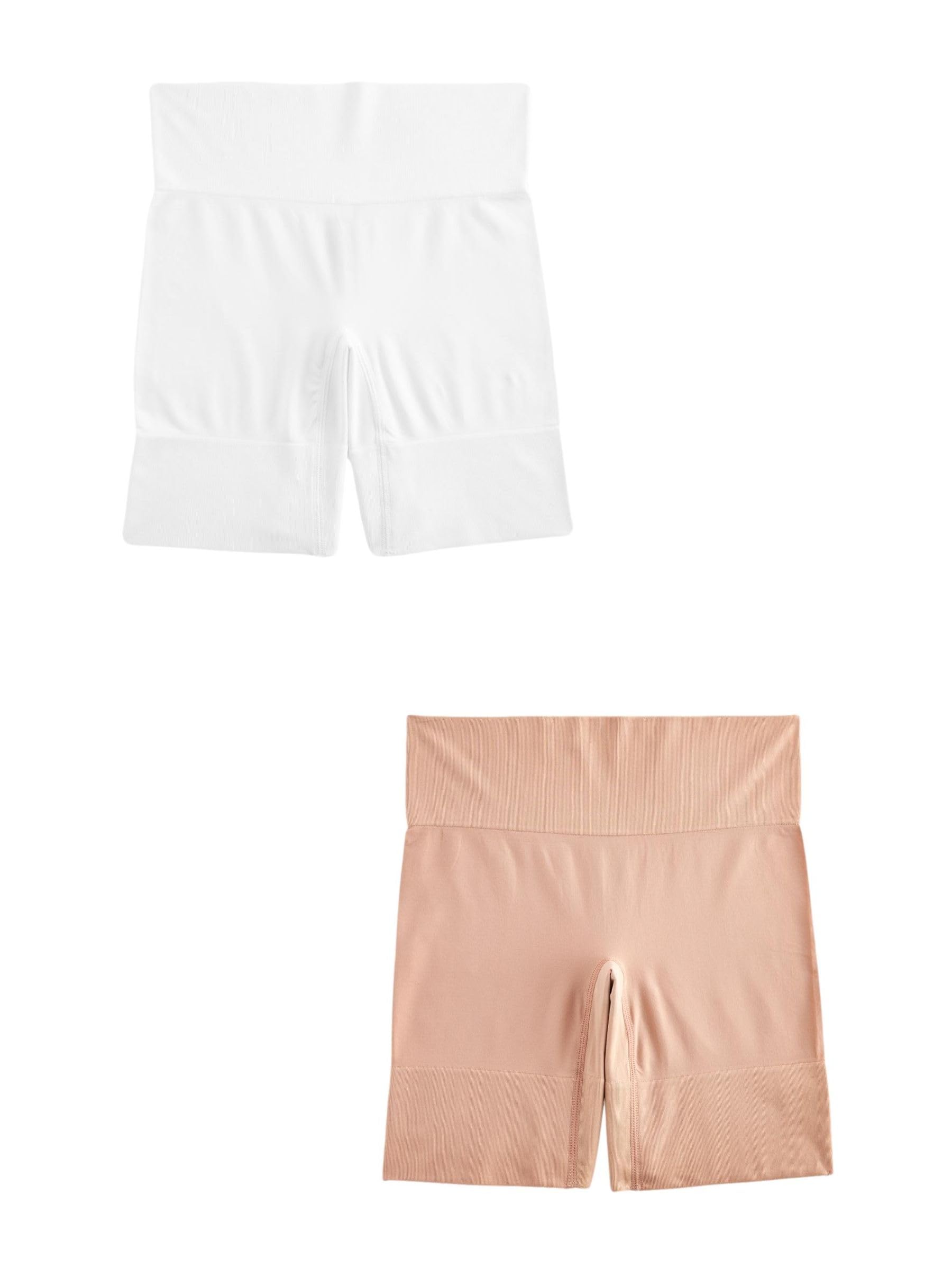 Next shorts modellanti anti-irritazione 2 paia nude bianchi