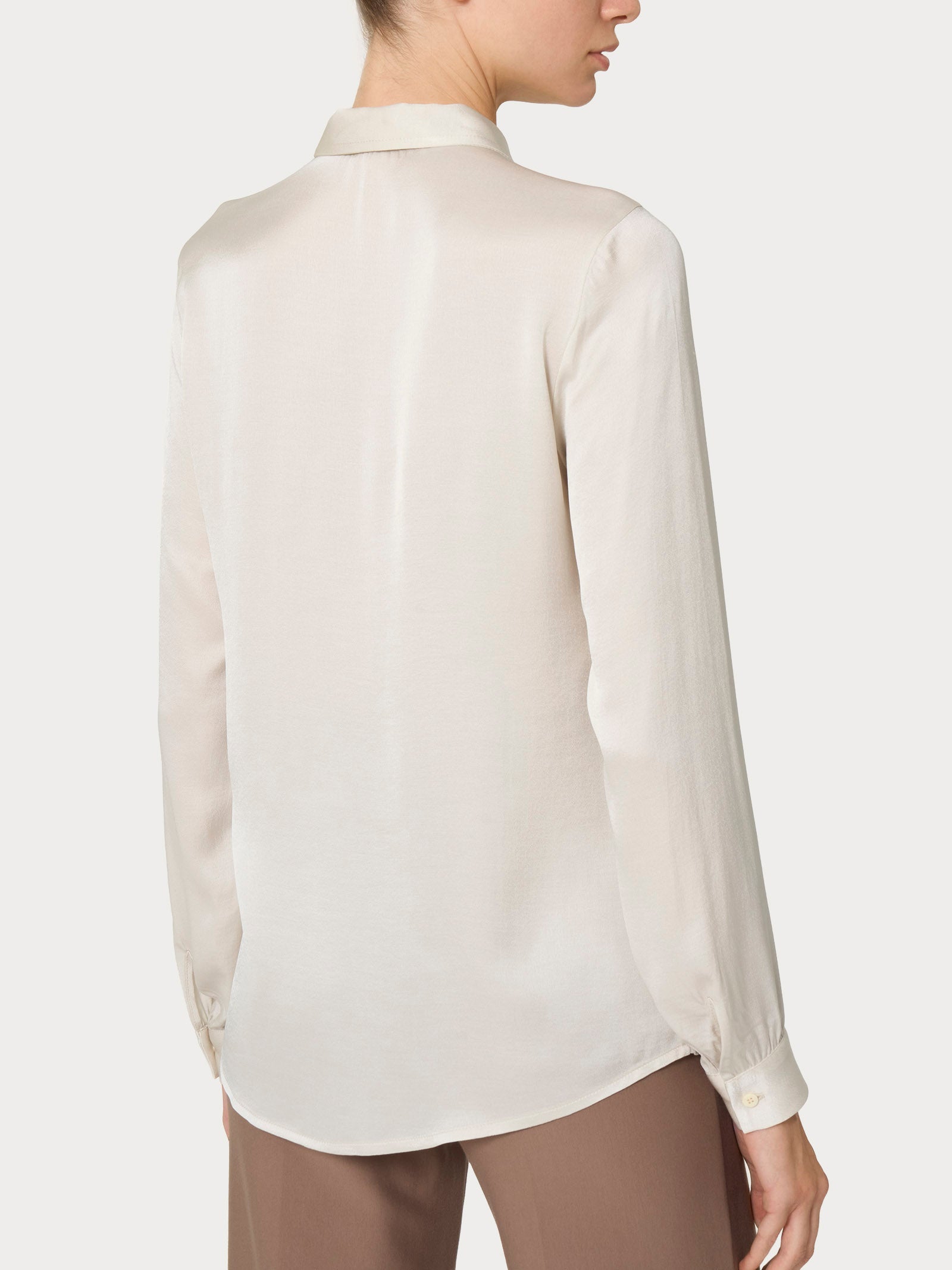 Ragno Champignon Camicia Donna Bianca EcoSeta