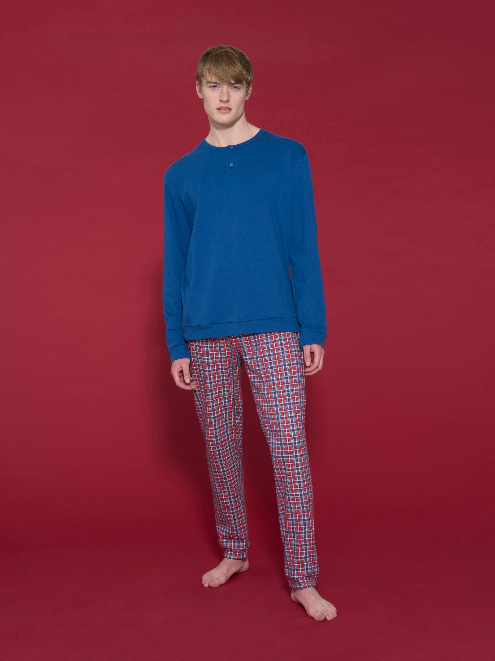 Ragno Interlock pigiama natalizio serafino salsa cotone caldo