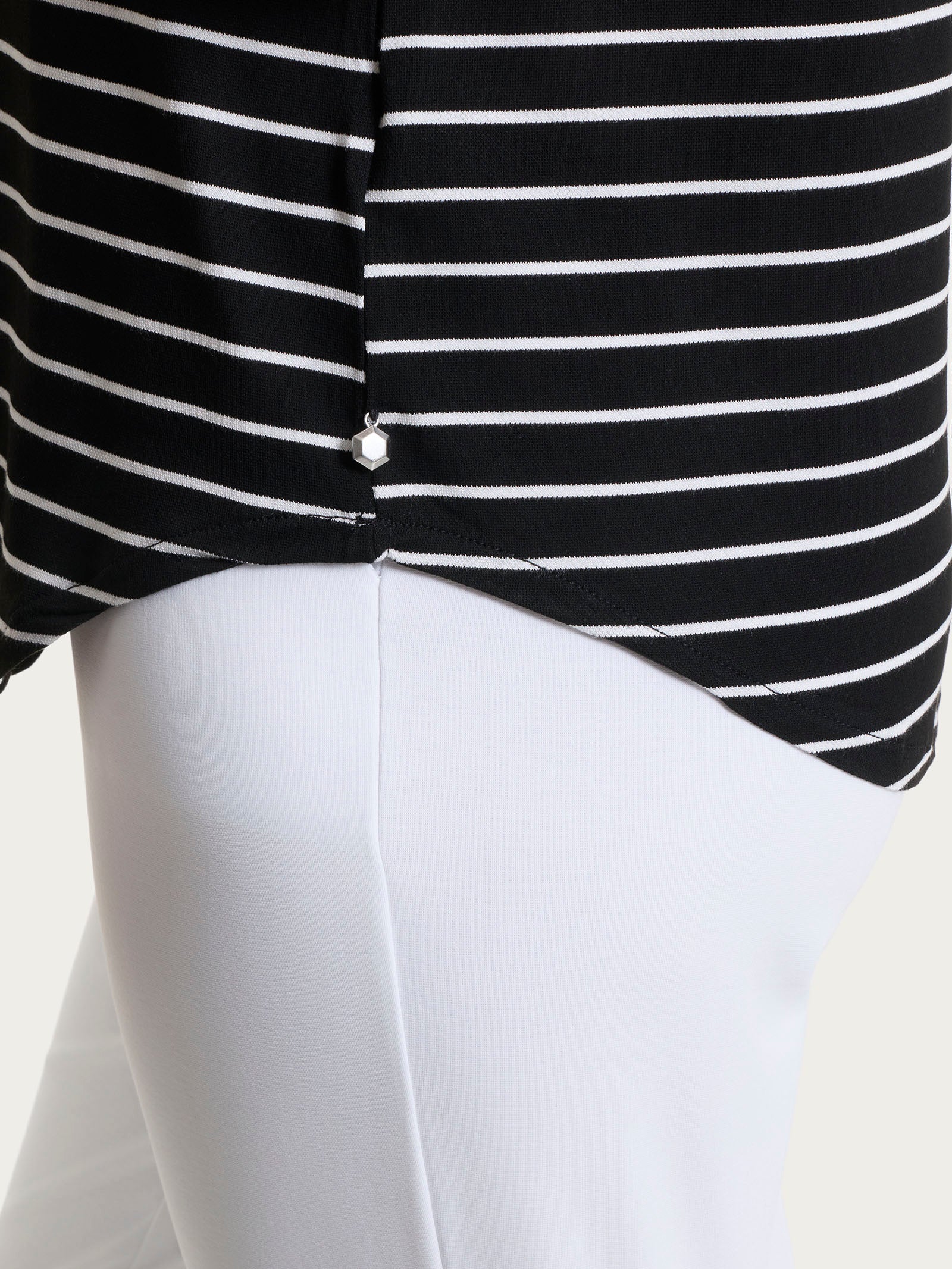 Ragno Summer Light Righe nero maglietta barchetta