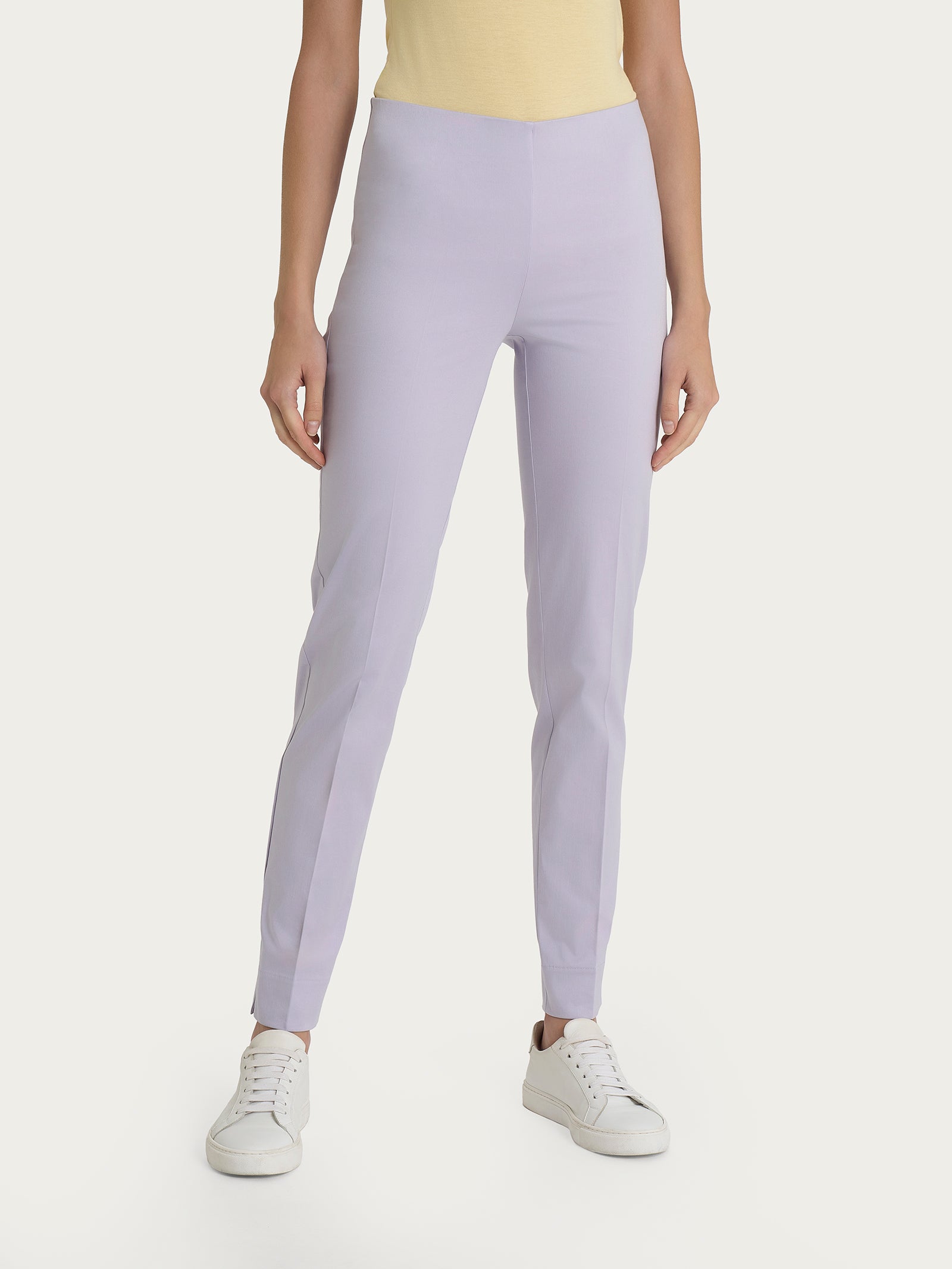 Ragno Satin Power Pantalone Sigaretta Thistle skinny elegante
