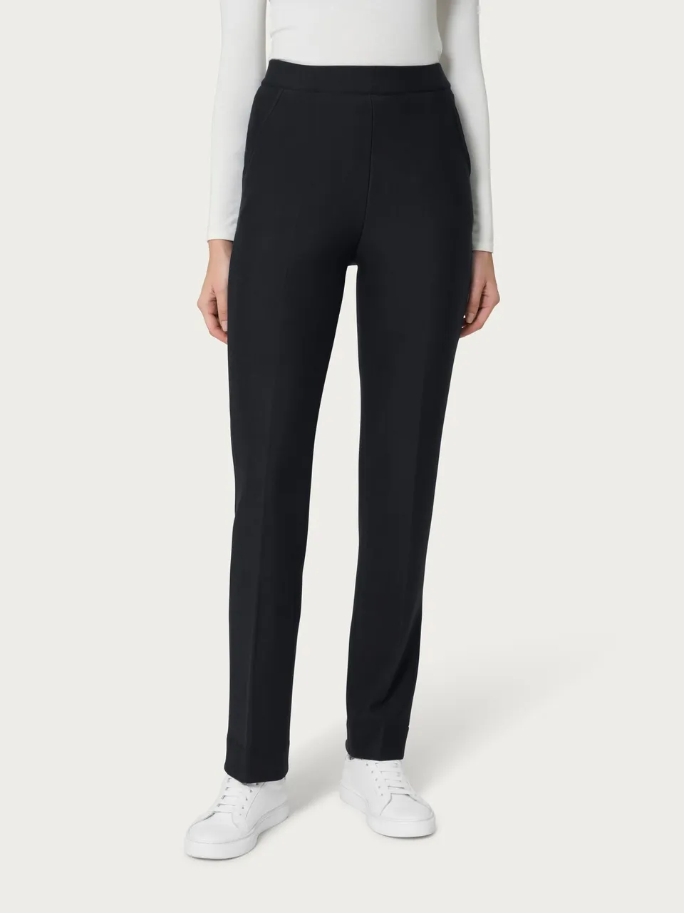 Ragno Eco Techno Fleece pantalone dritto Nero con tasche