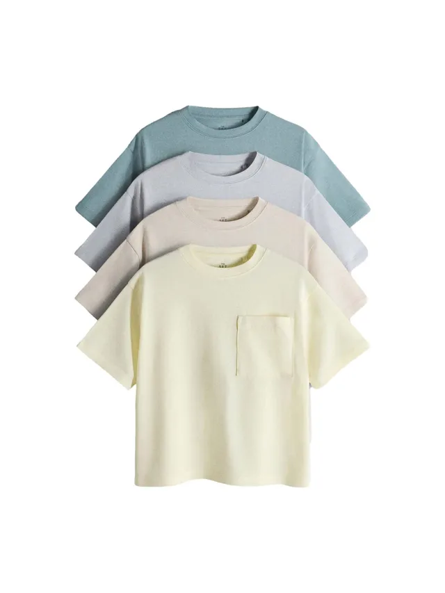Geo Next The Set T-shirt Ragazzo Oversize Tasca 4 Pezzi