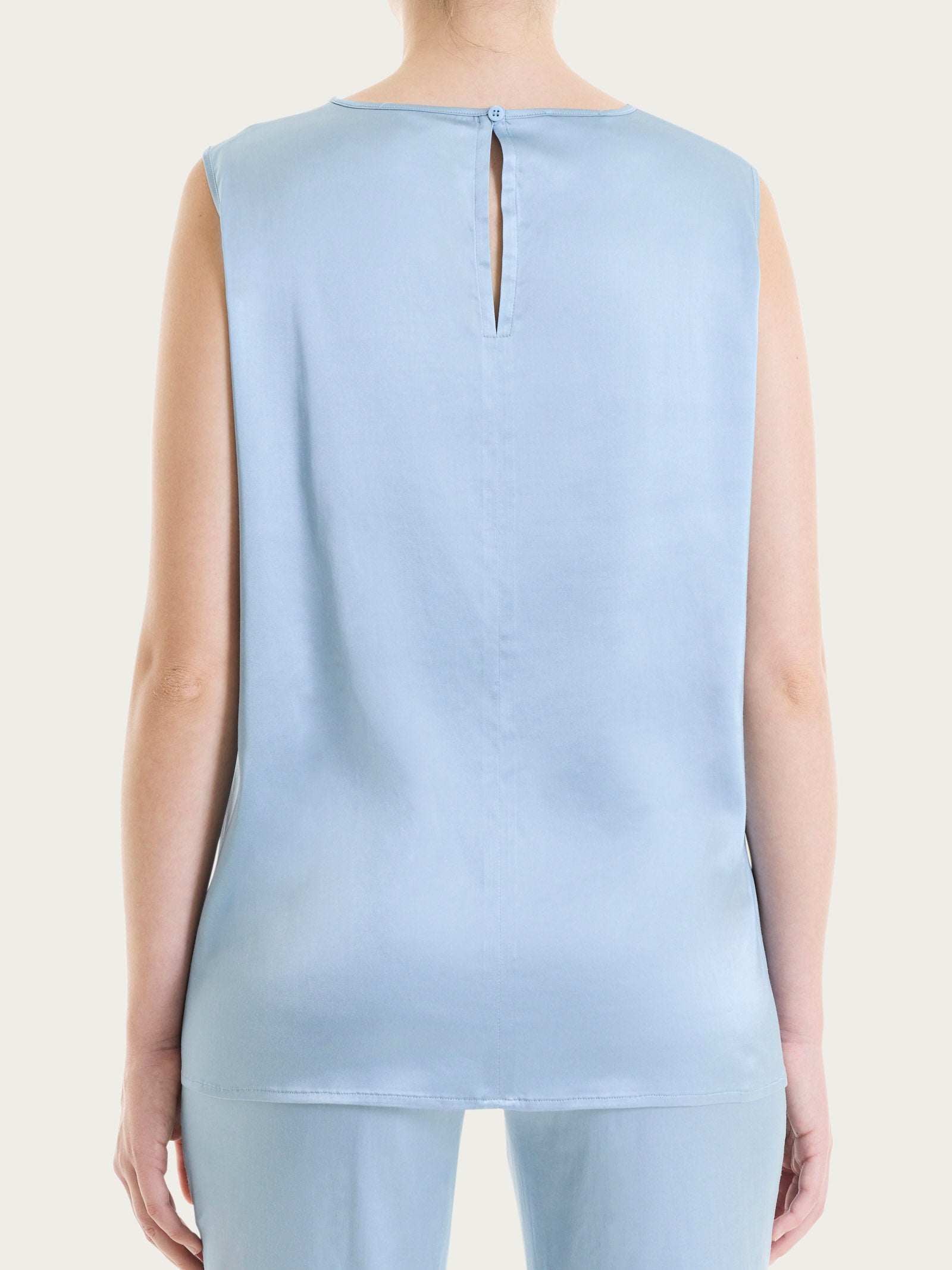 Ragno Viscosa Top spalla larga Dusty Blue soft