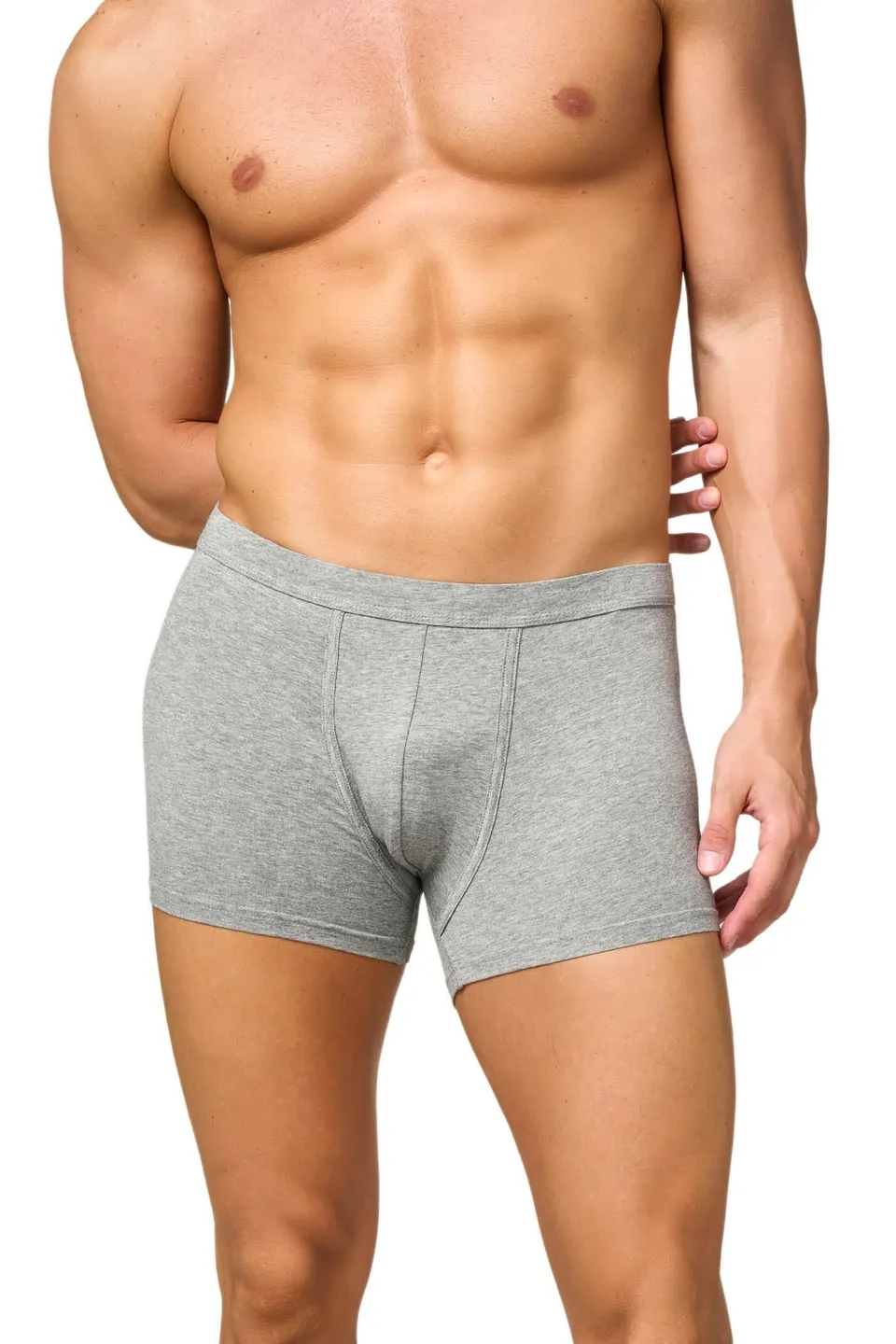 Goldenpoint Boxer Regular Uomo Cotone Supima Grigio S