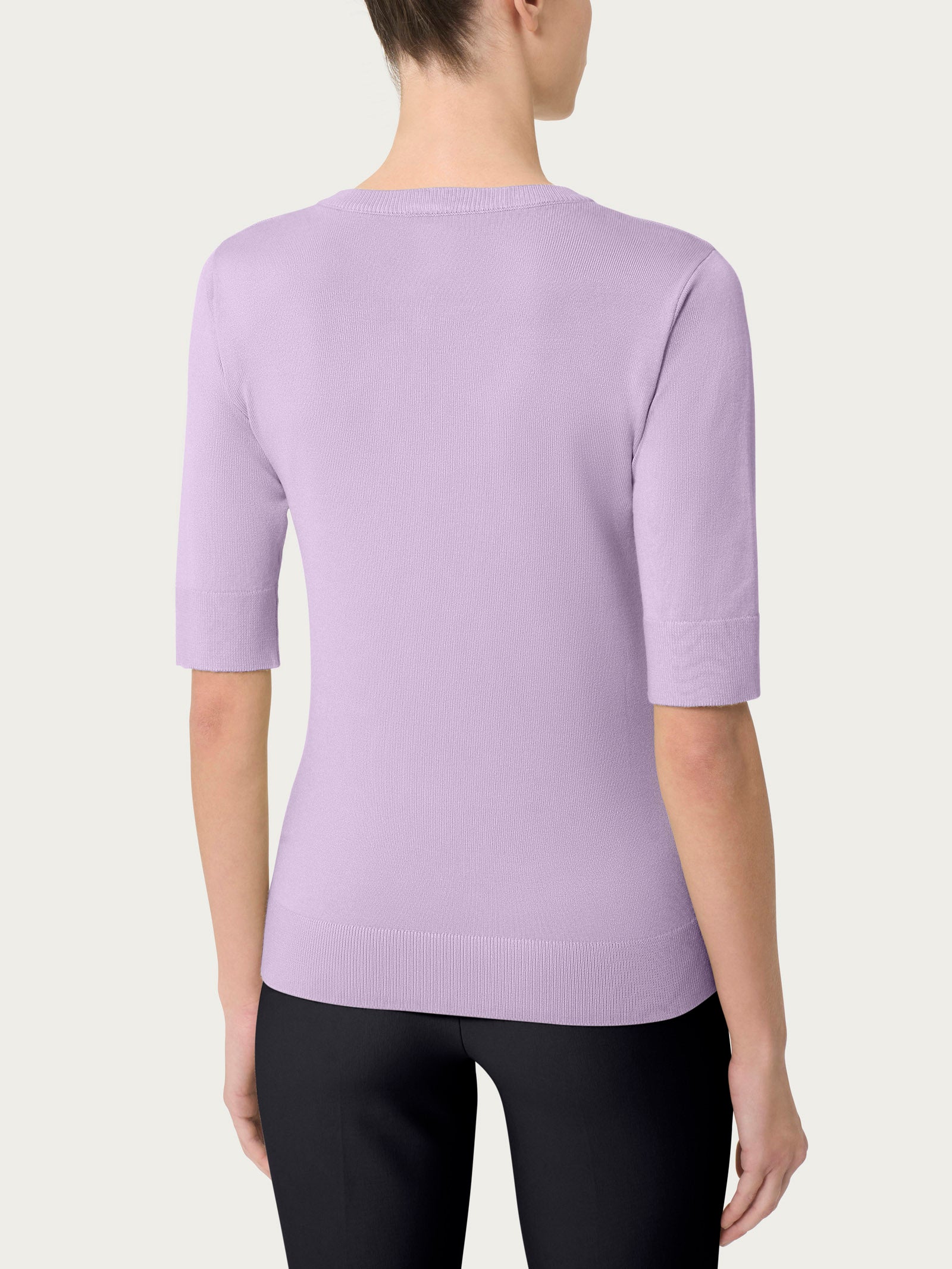 Ragno Four Seasons Maglia girocollo manica corta Orchid viscosa
