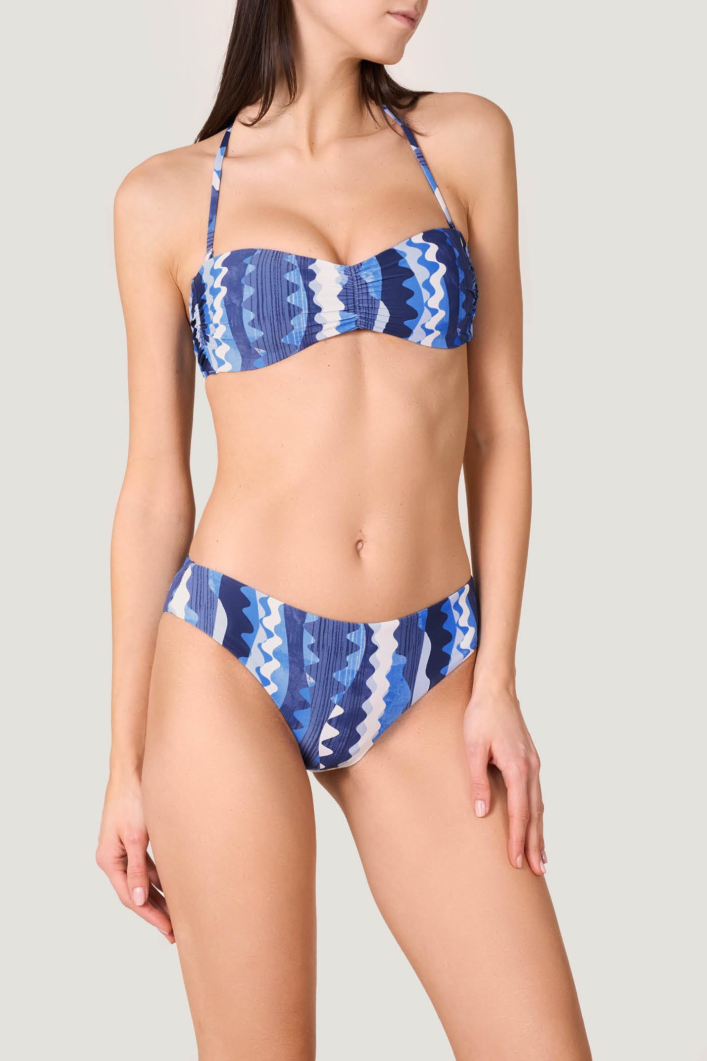 Goldenpoint Sea Symphony top bikini fascia geometrico