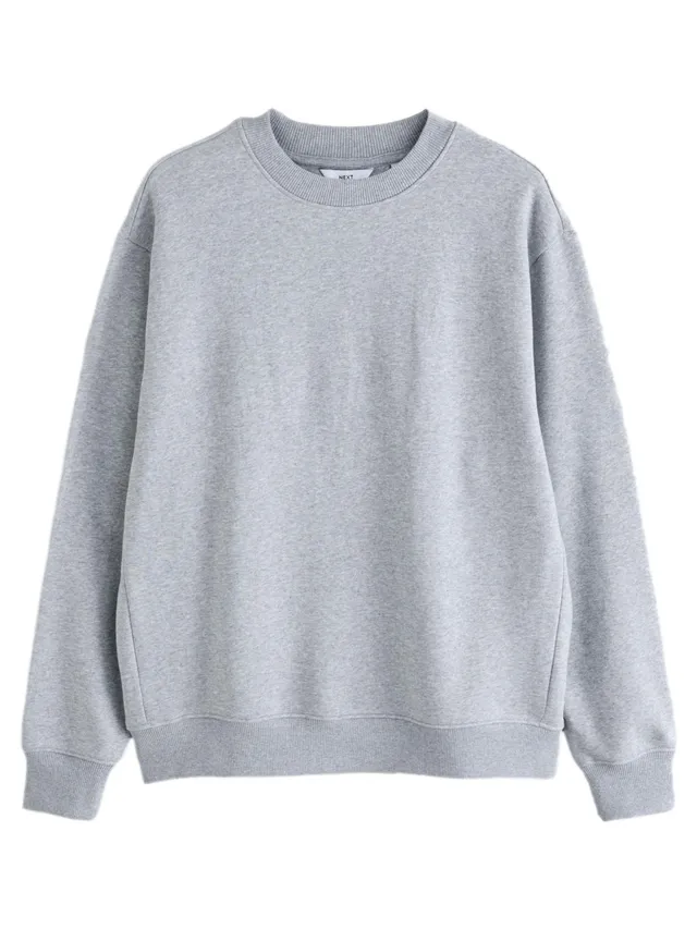 Next felpa girocollo cotone pesante uomo regular