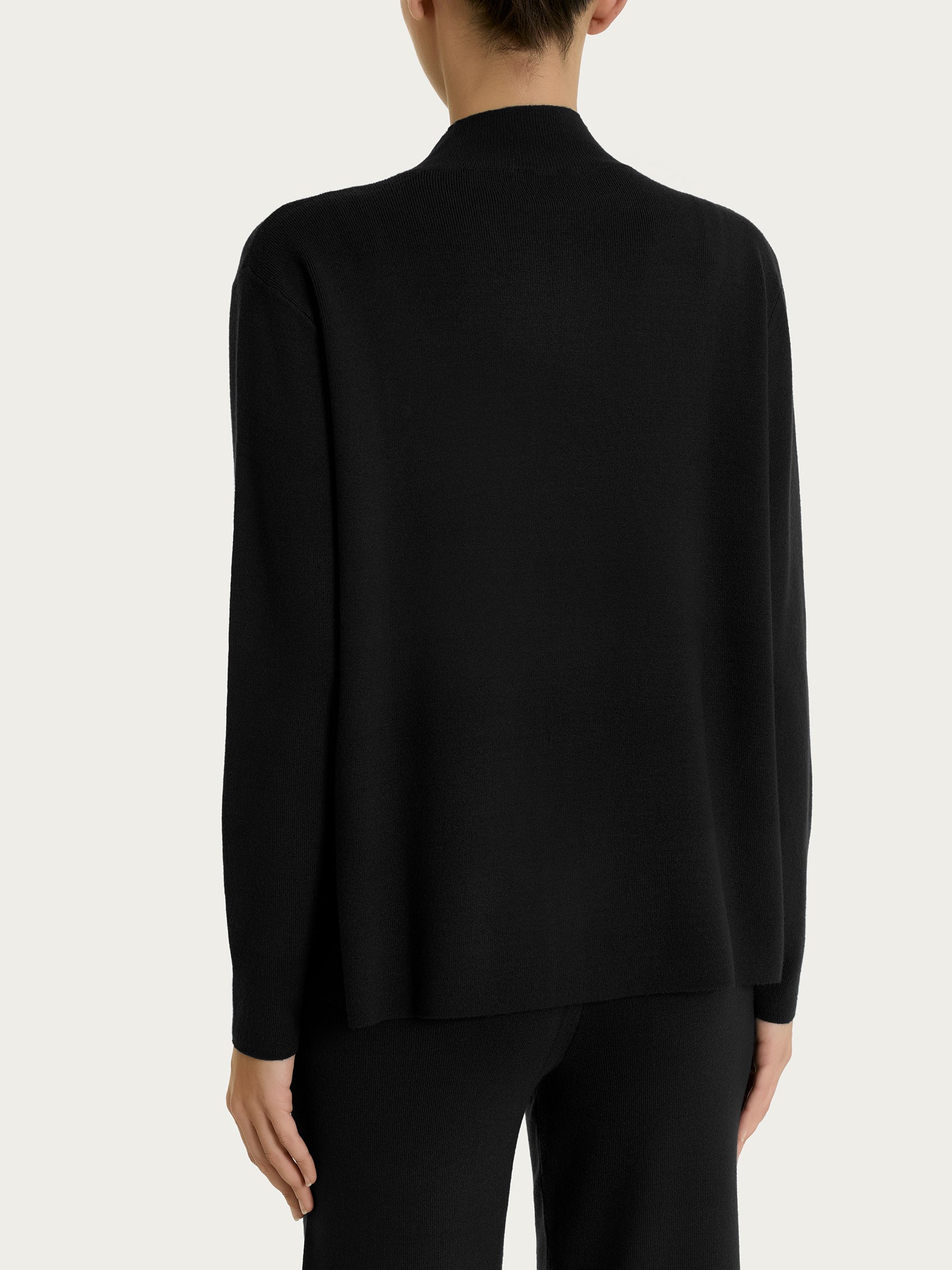 Ragno Super Soft lupetto Nero maglia collo alto