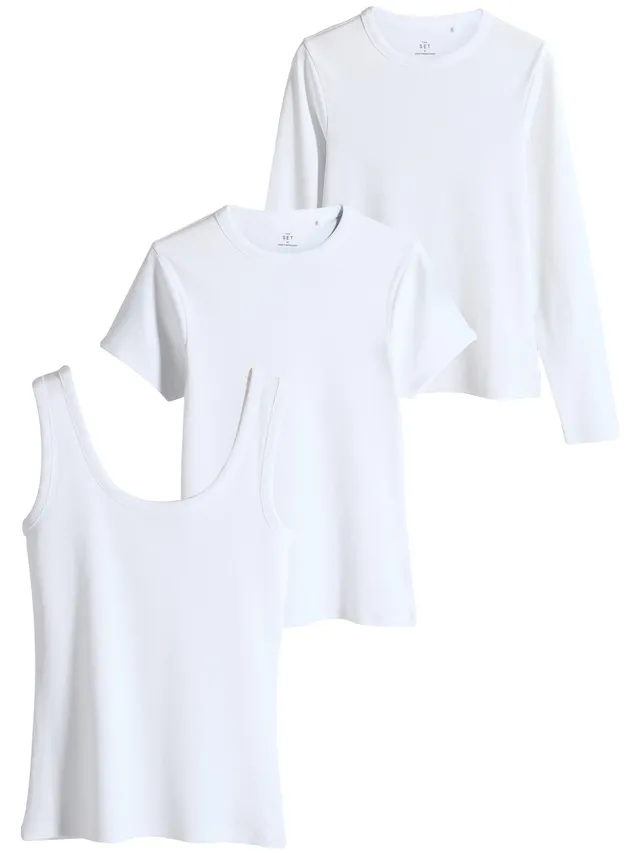 Geo Next The Set t-shirt a coste donna confezione da 3 basic