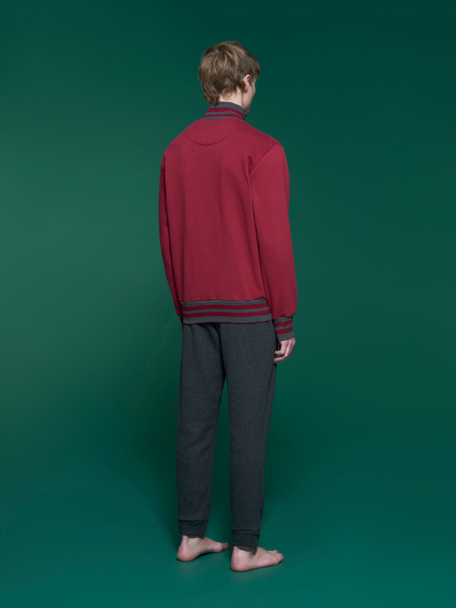 Ragno Comfort Tuta uomo Tibetan Red felpa misto cotone