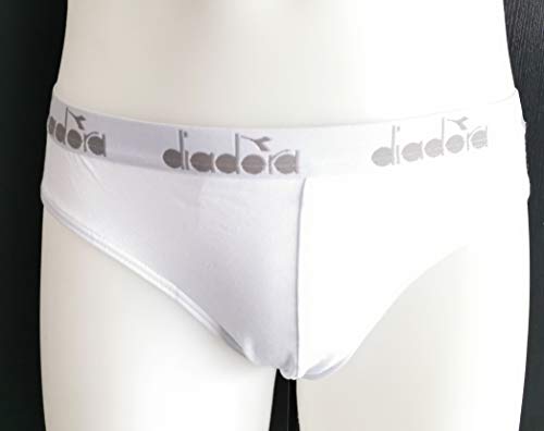 Diadora Originale Slip Uomo Cotone 3 Paia Bianco Cotone
