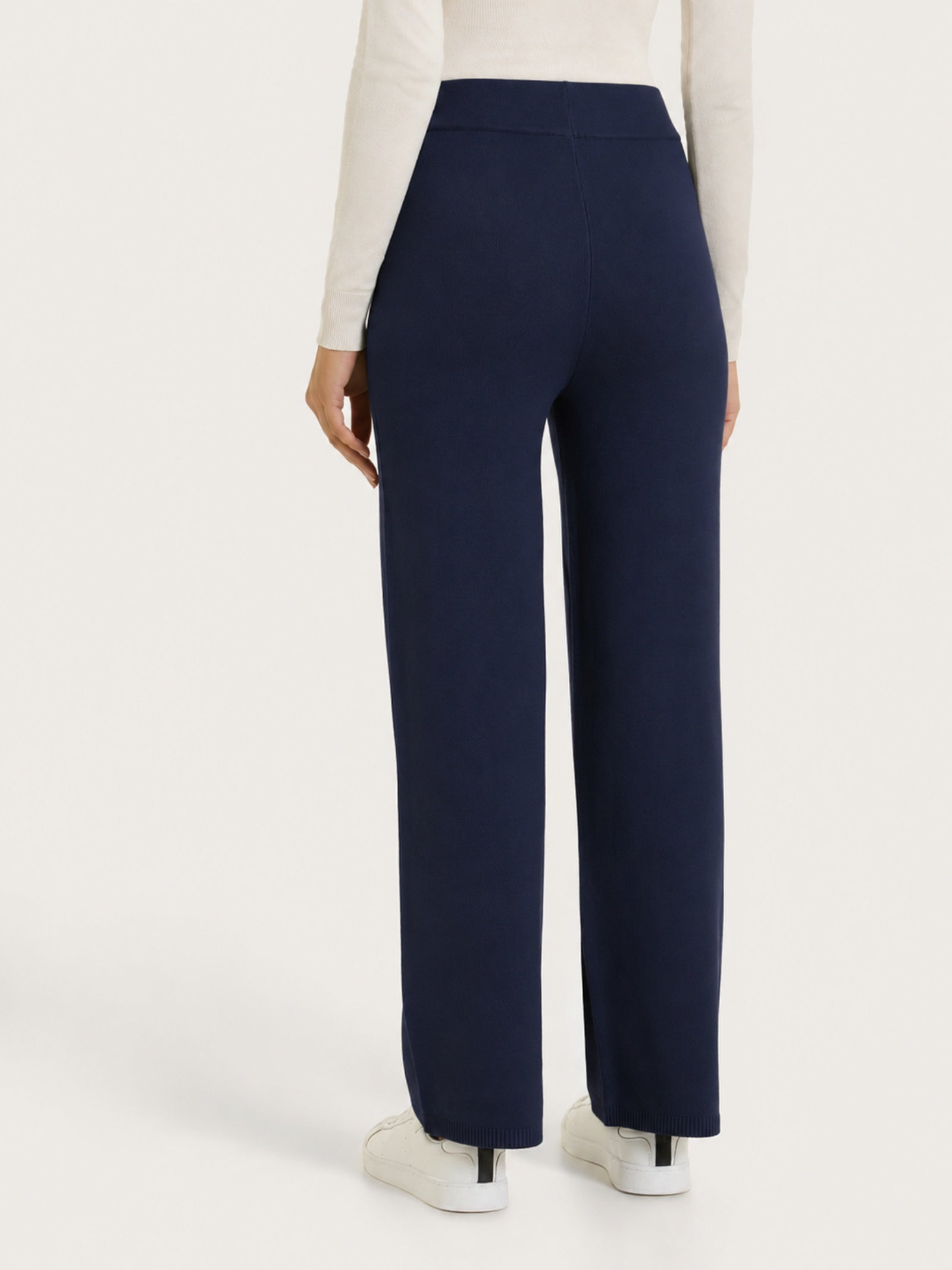 Ragno Four Seasons pantalone ampio blu viscosa
