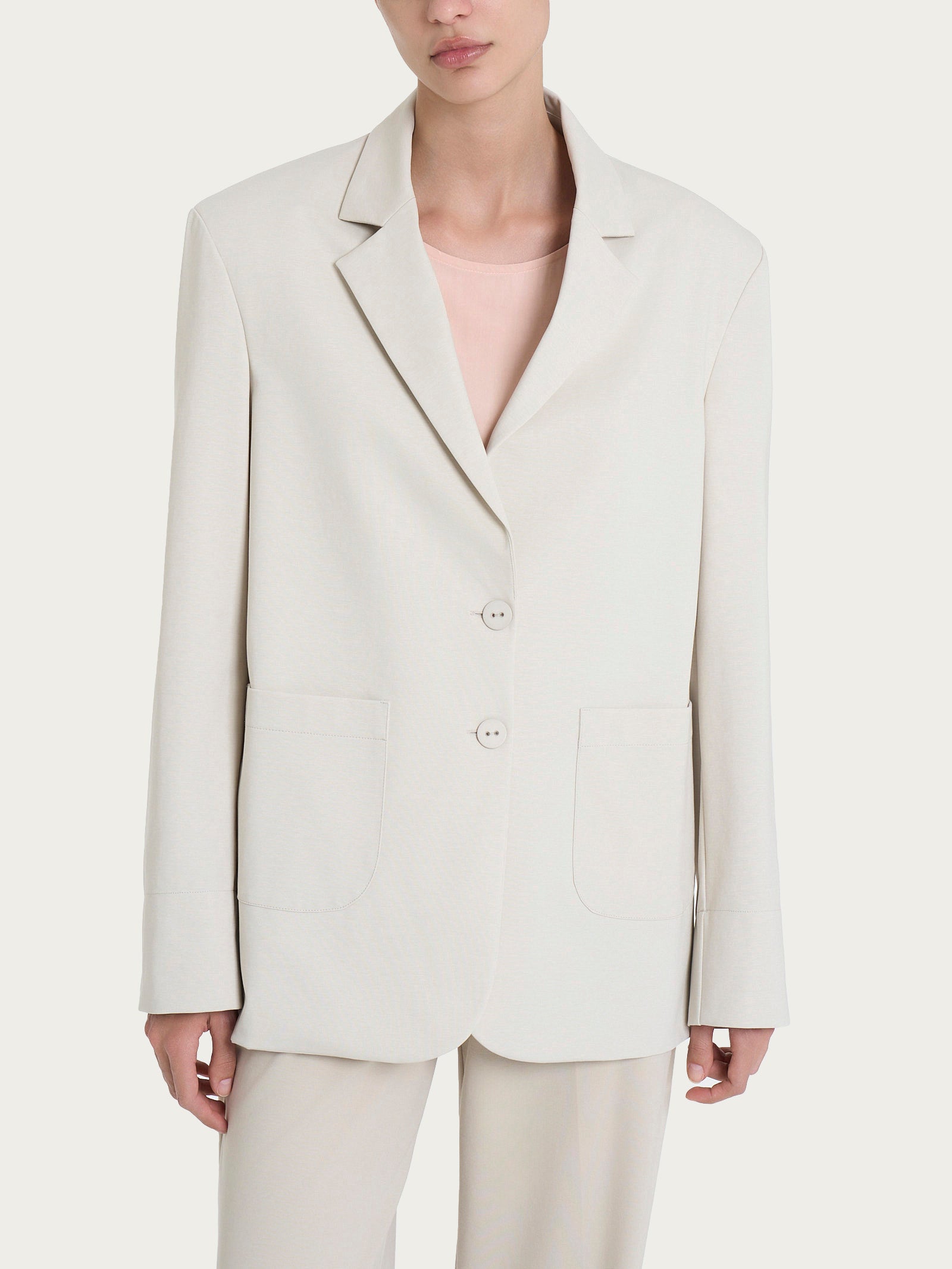 Ragno Compact Light blazer over Champignon leggero