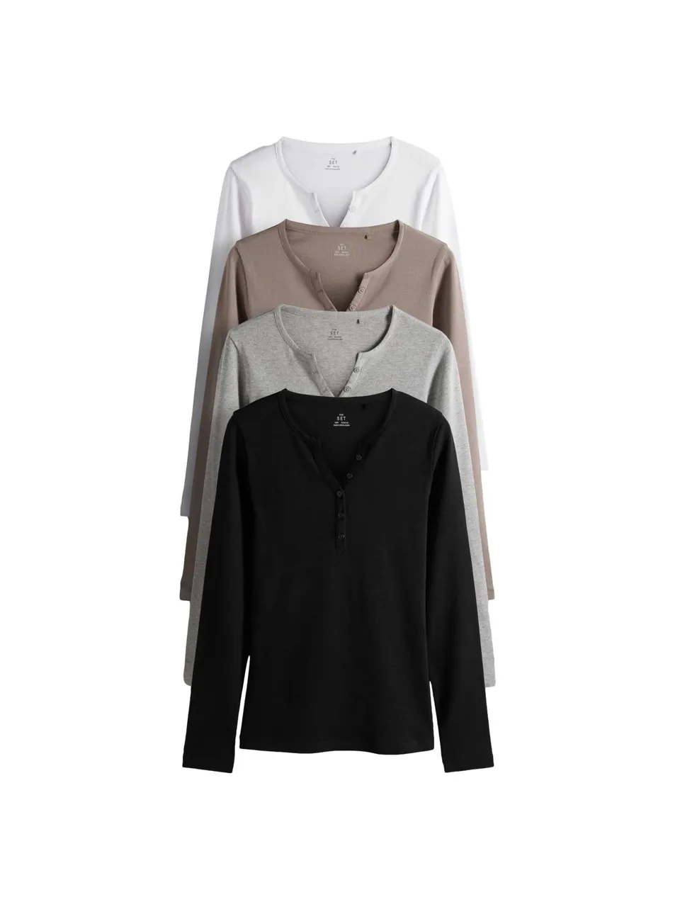 Geo Next The Set Maglia Serafino Donna 4 Pezzi Maniche Lunghe