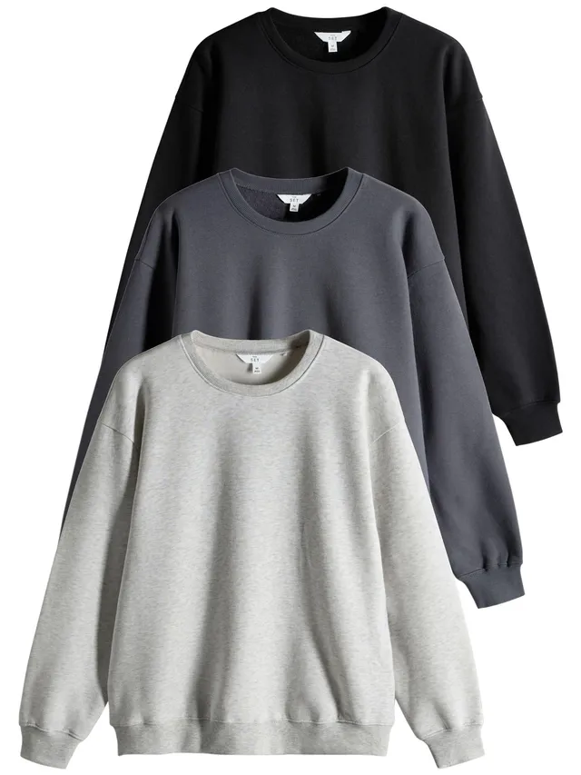 Next The Set felpa girocollo donna confezione 3 morbida