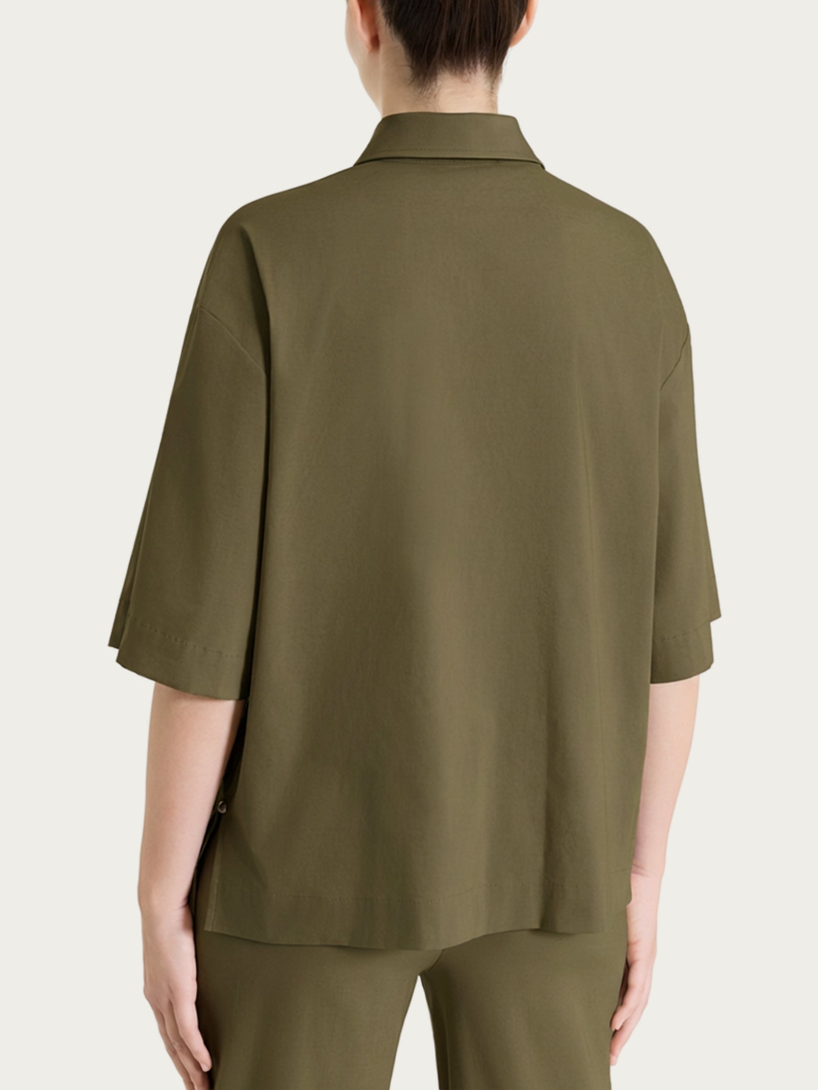 Ragno Super Fresh Camicia manica corta Dark Olive cotone