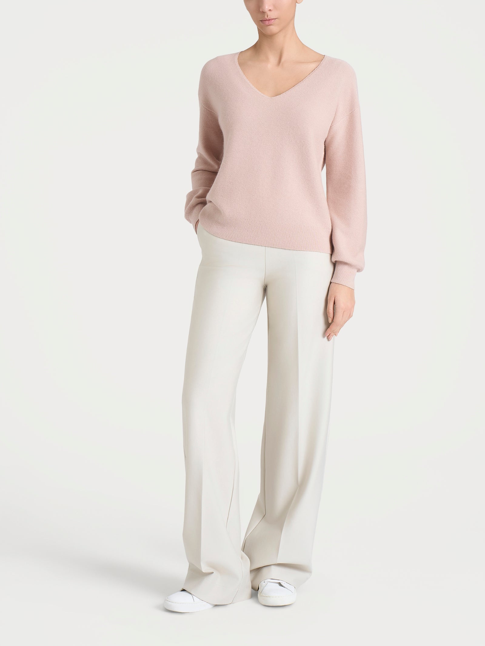 Ragno Natural Soft Maglia Scollo V Donna Cameo Rose Boxy