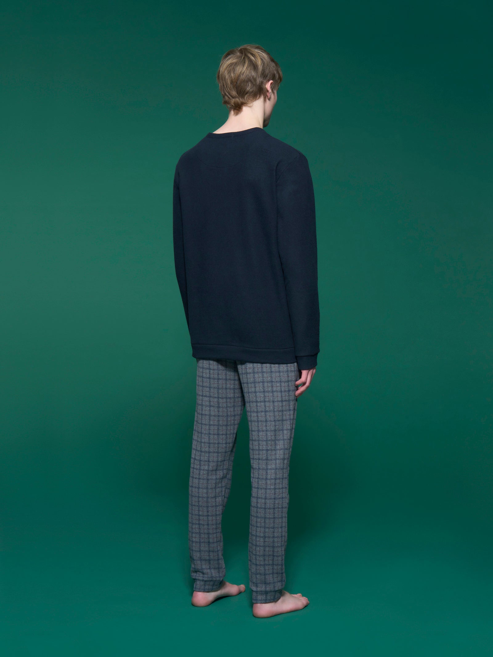 Ragno Sport Pigiama Serafino Cotton Eco Pile Grigio Mel. caldo