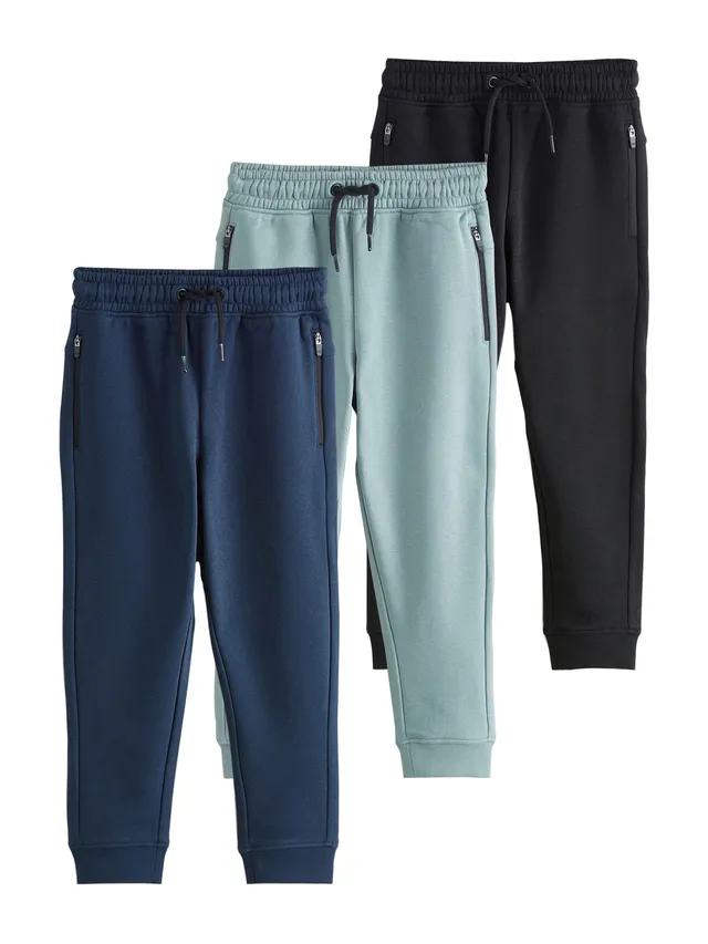 Next Ragazzo 3 Pantaloni Jogging Slim Zip 152 comodi