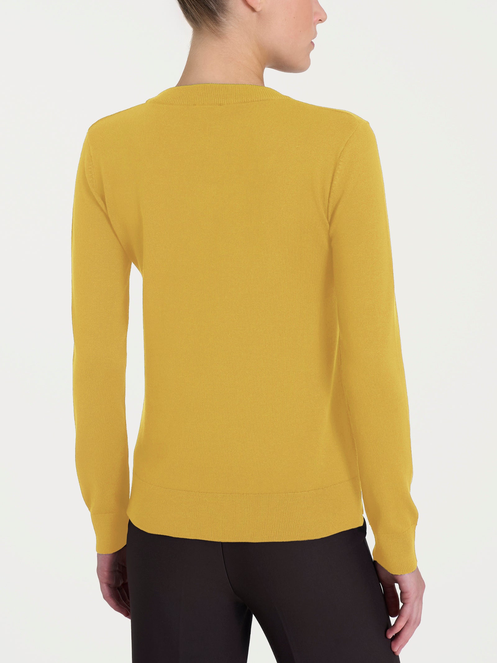Ragno Four Seasons maglia scollo madonna oil yellow viscosa