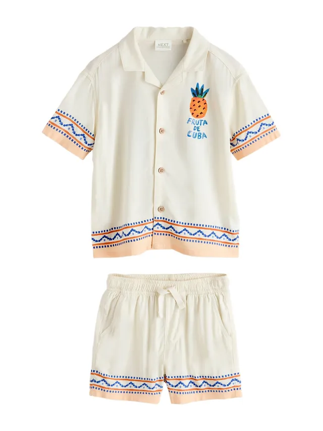 NEXT completo camicia shorts ragazzo 128-134