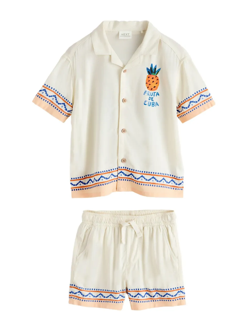 NEXT completo camicia shorts ragazzo 128-134