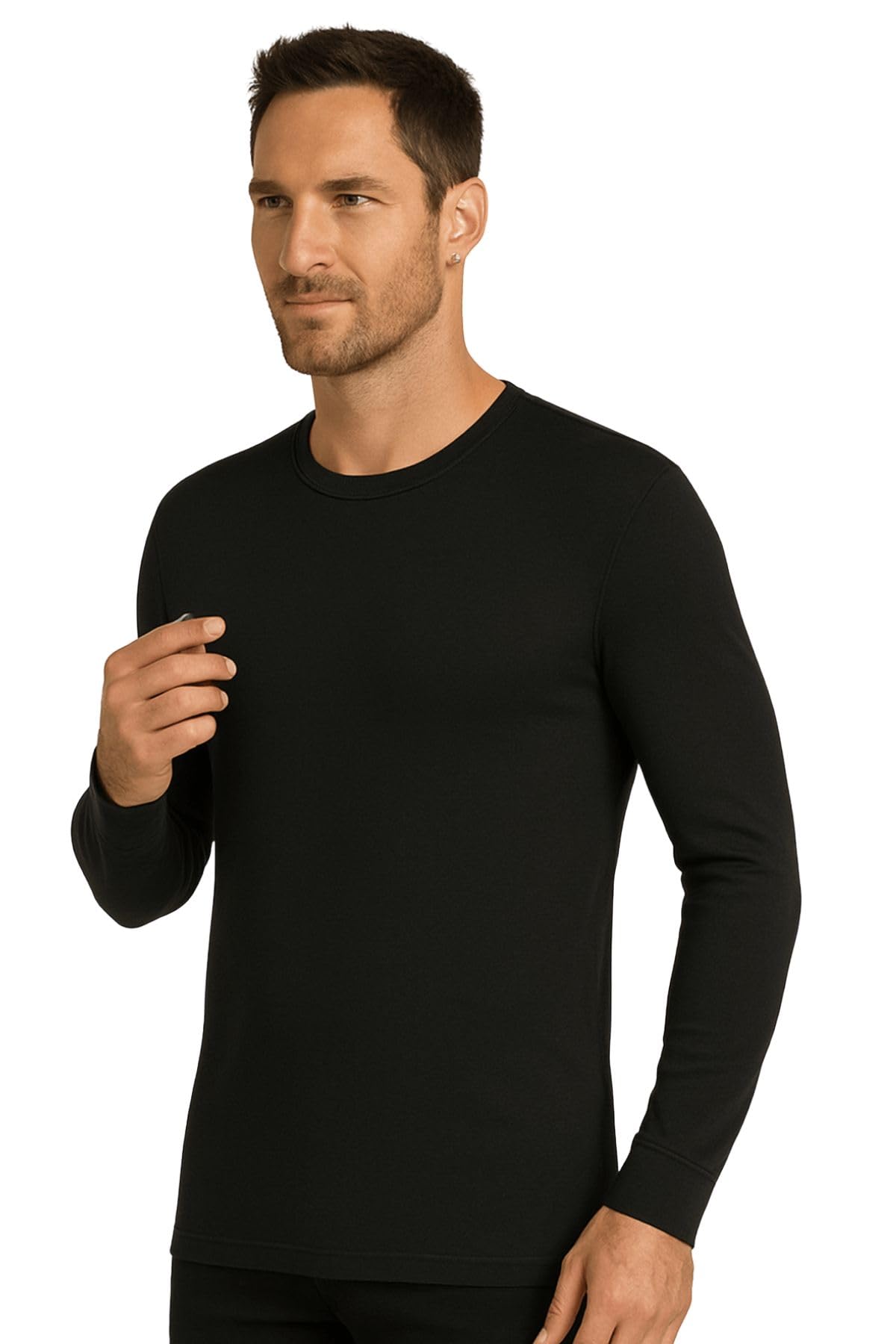 Lady C Maglia Intima Uomo Manica Lunga Cotone Bianca M Calda