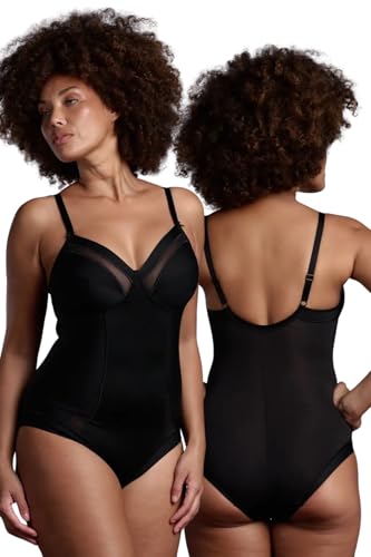 Lady C body donna cotone senza ferretto coppa C S bianco contenitivo