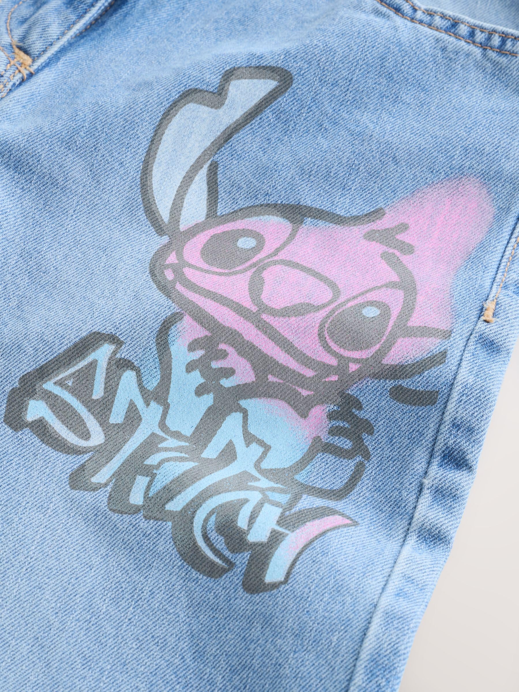Next Jeans Lilo & Stitch Bimba in Denim