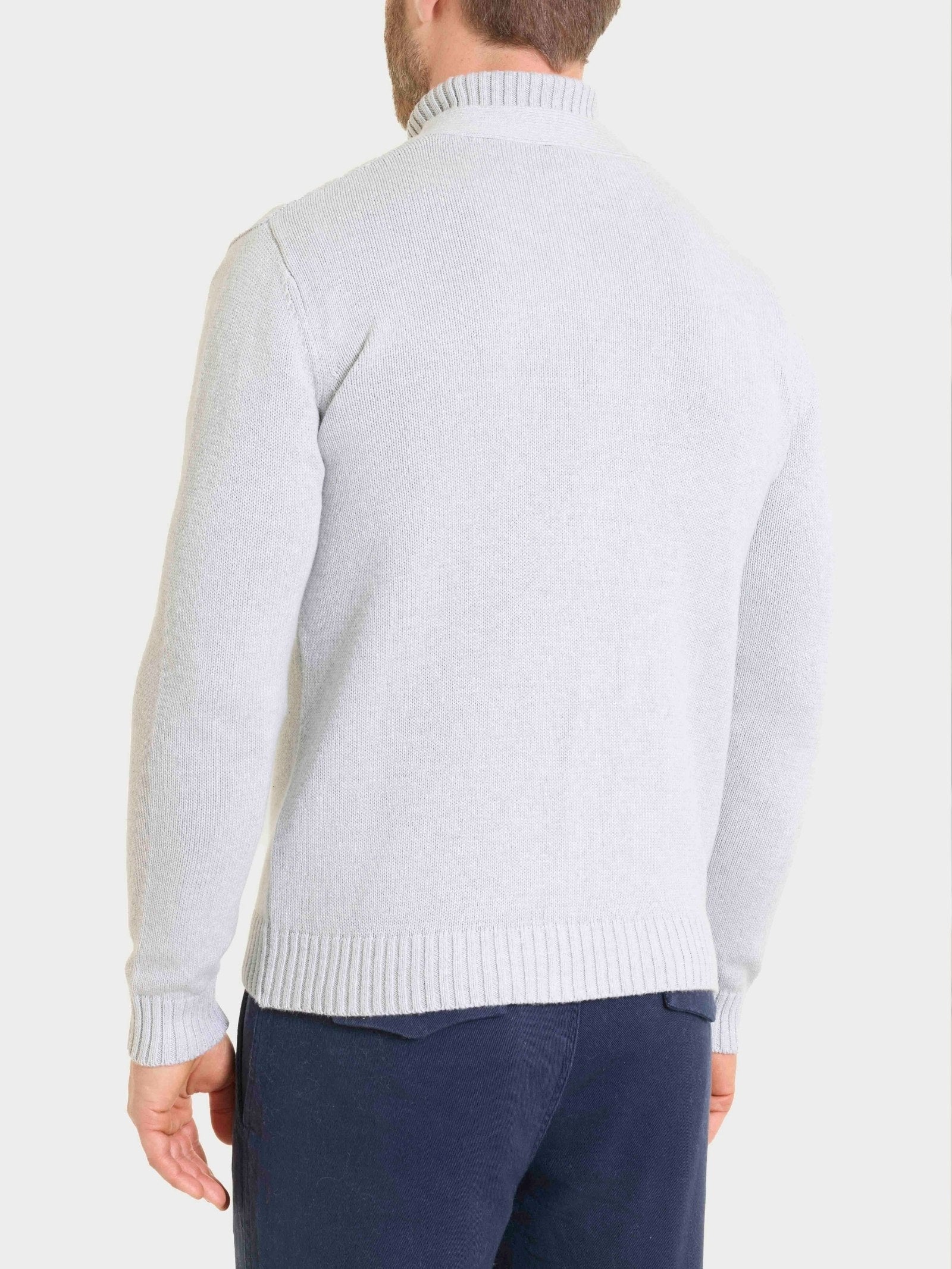 Ragno Winter Cotton Cardigan Dawn Blue Mel. uomo