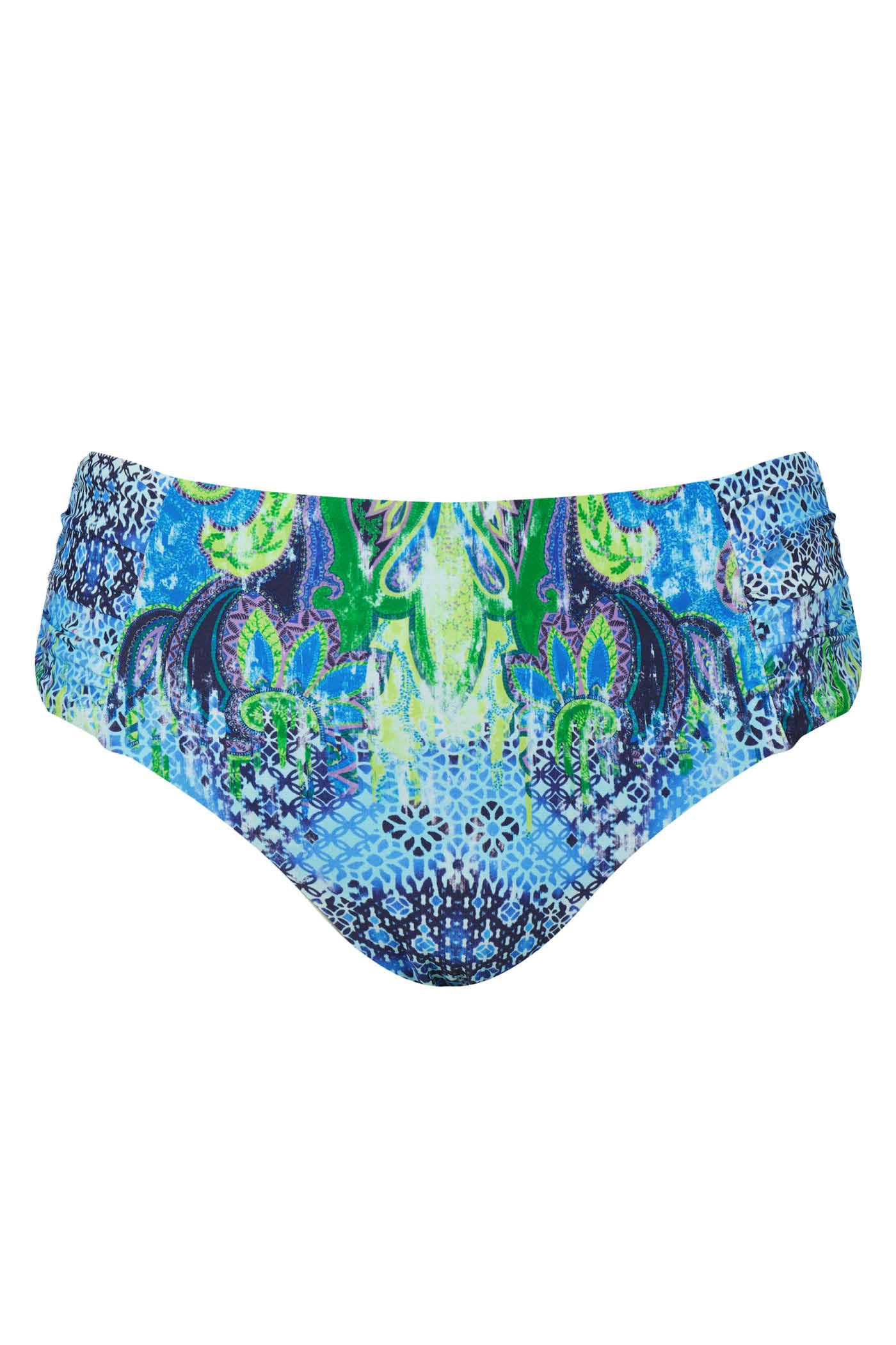 Goldenpoint Samba slip bikini fianco alto mandala multicolor