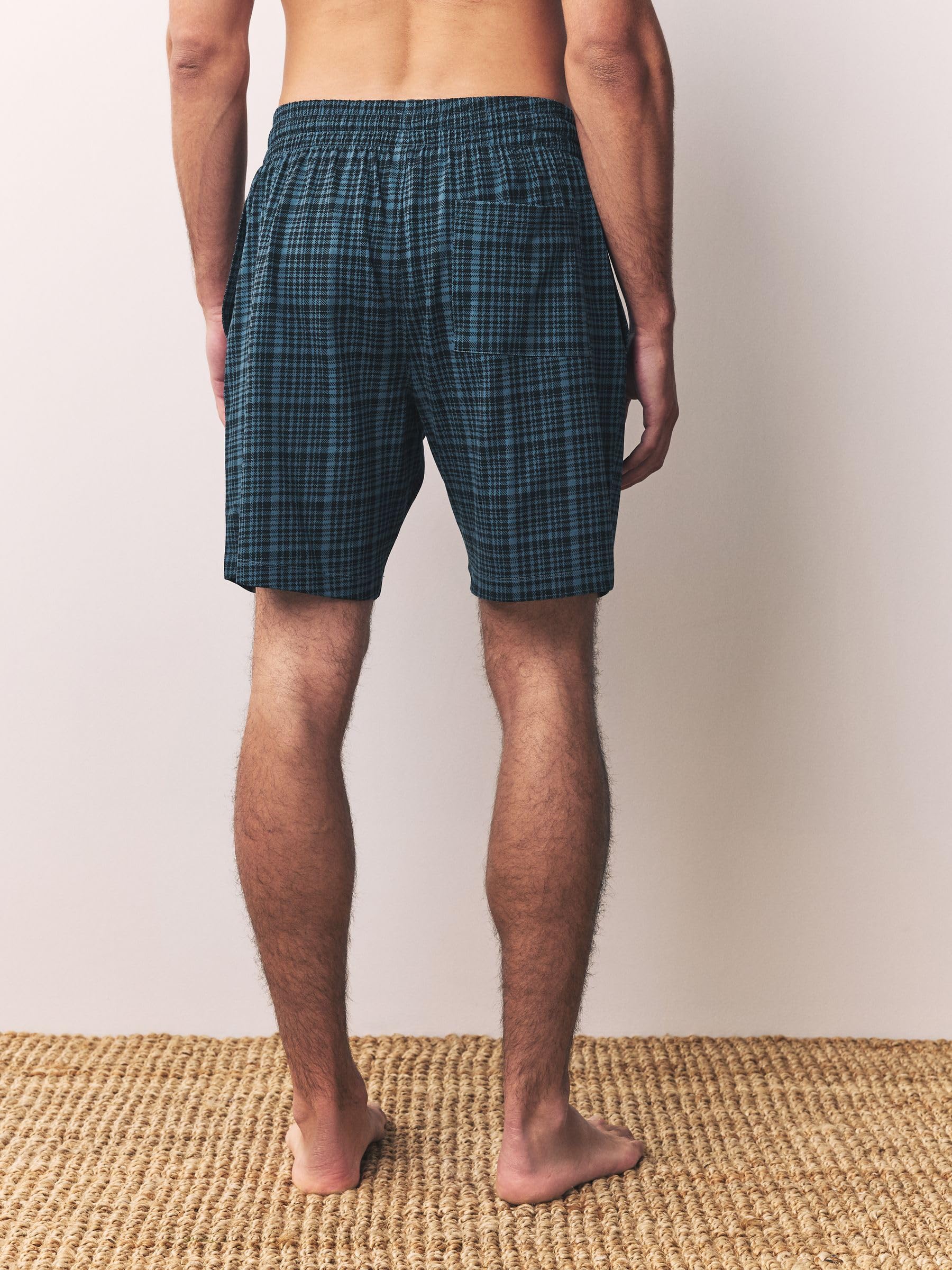 Next Set 2 Shorts Pigiama a Scacchi Jersey Uomo