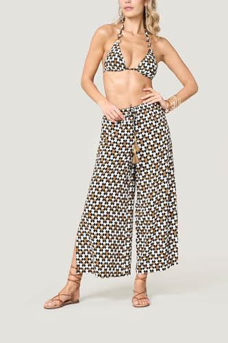 Goldenpoint Twist Pantaloni Lunghi Copricostume Viscosa Multicolor