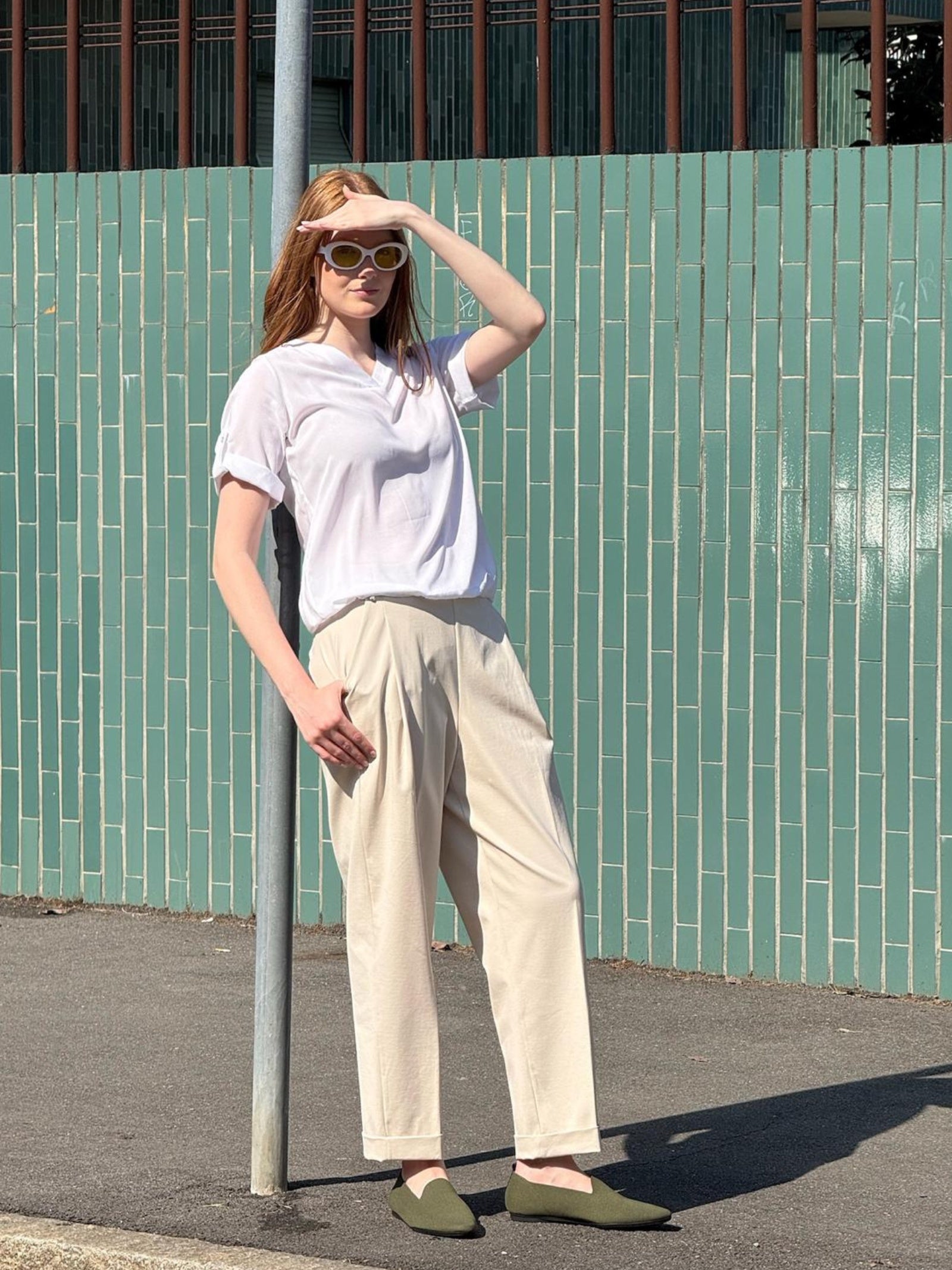 Ragno Compact Light Pantalone Donna Carota Champignon Elastico