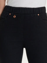 Ragno 4 Seasons Jeans Donna Dritto Nero Denim