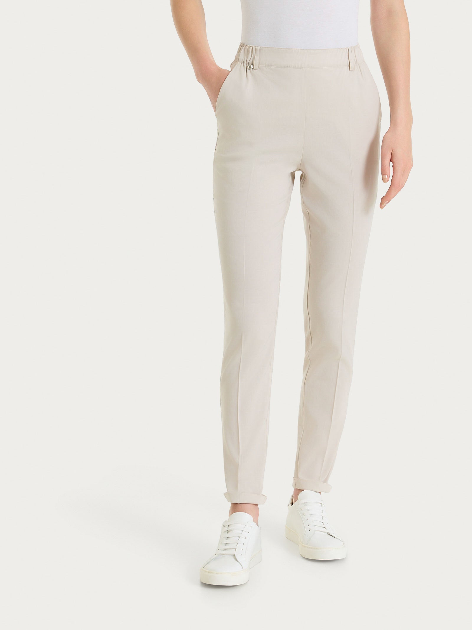 Ragno Super Natural pantalone chino slim Champignon tencel