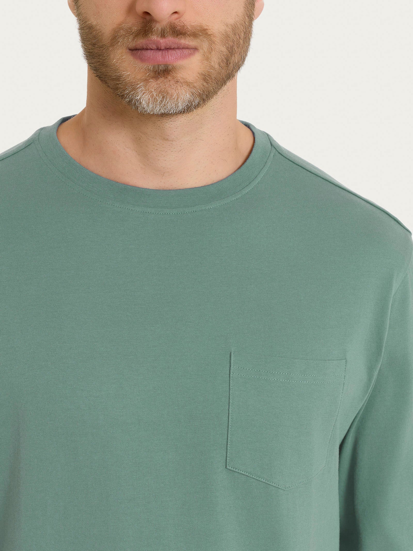 Ragno Heavy Duty Jersey Maglia Uomo Verde manica lunga