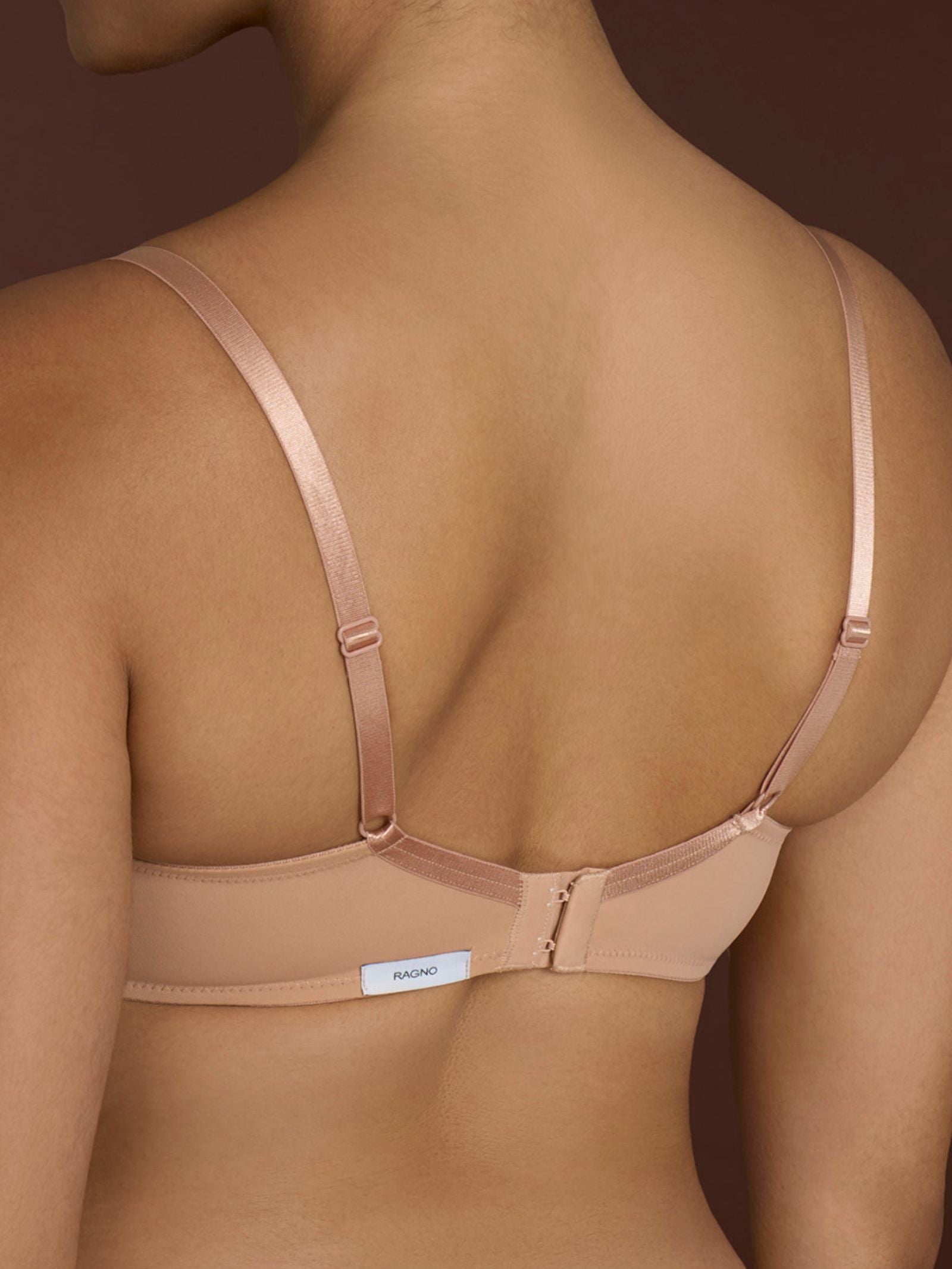 Ragno beYOUtiful Reggiseno senza Ferretto Microfibra Nougat x2