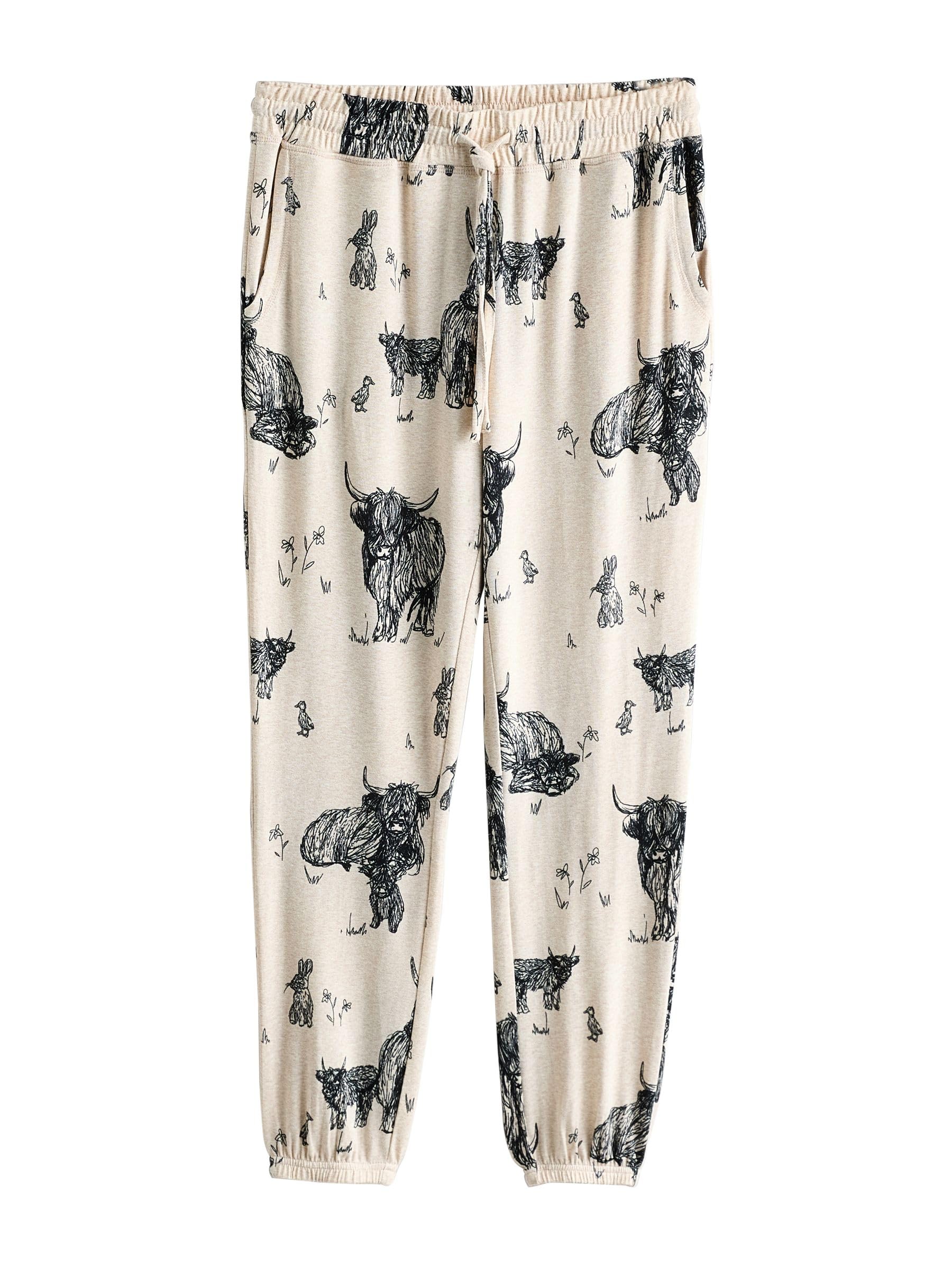 Geo Next Pigiama Donna Comodo Maniche Lunghe Cotone Taglia M
