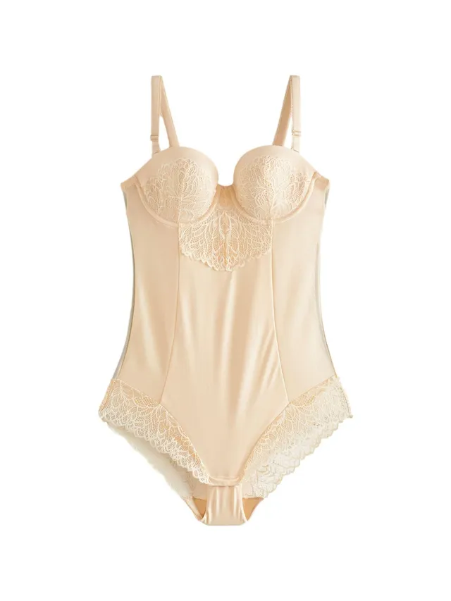 Next body donna modellante 85E pizzo pastel rose
