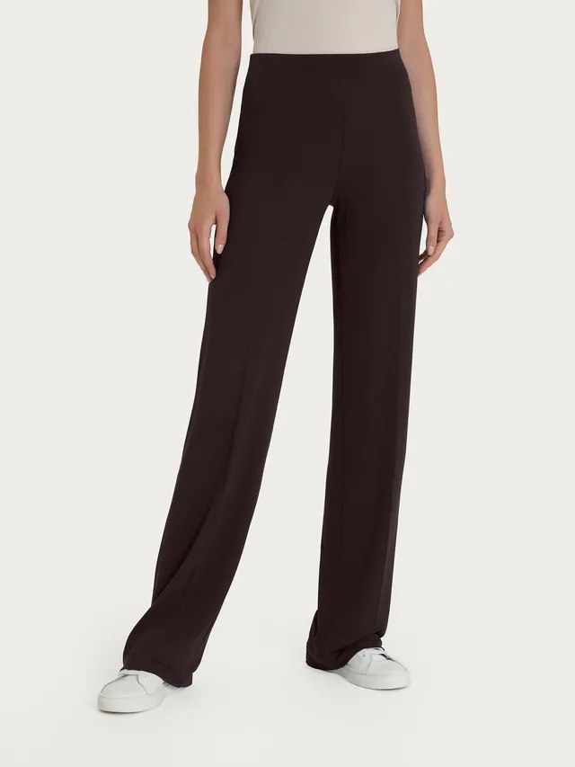 Ragno Wide Pants pantalone largo viscosa marrone