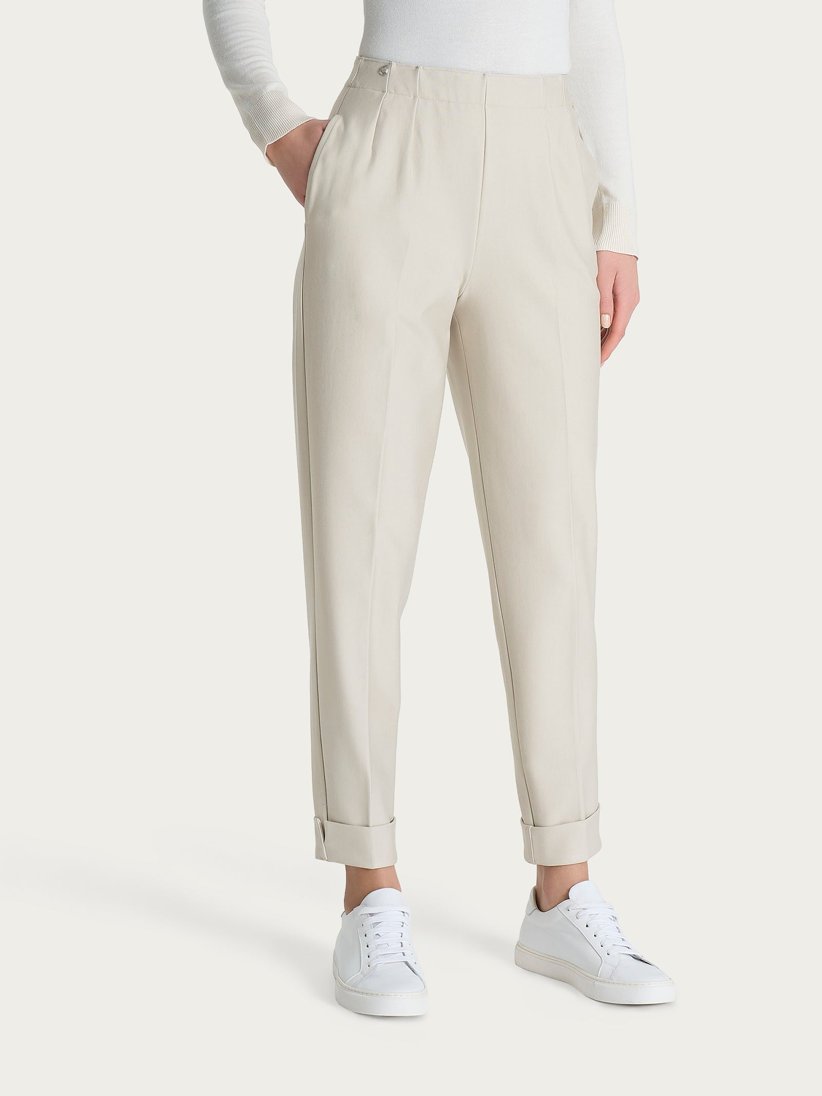 Ragno Pantalone a Carota Compact Champignon Elasticizzato