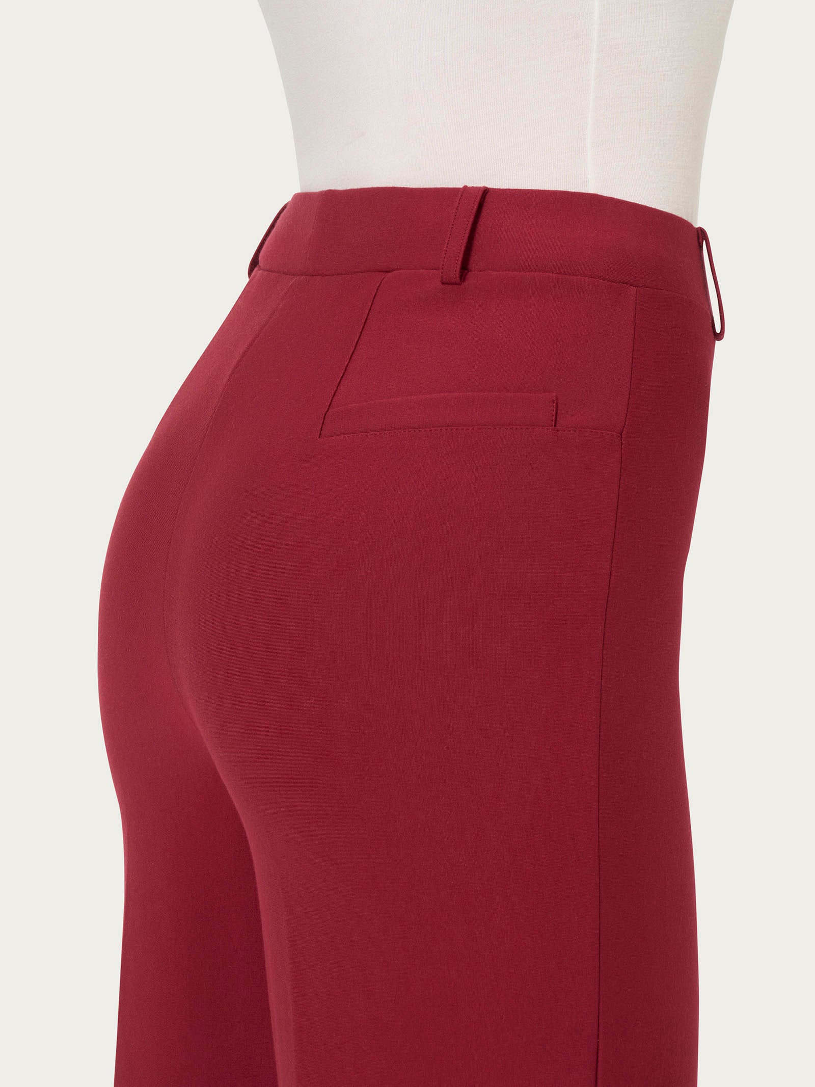 Ragno Compact Pantalone Ampio pantaloni Tibetan Red wide leg