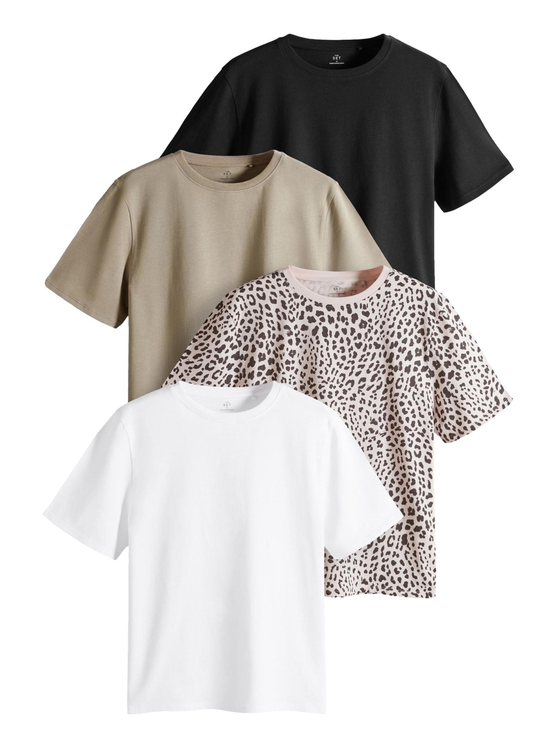 Next The Set T-Shirt Donna Cotone 4 Pezzi Comfort