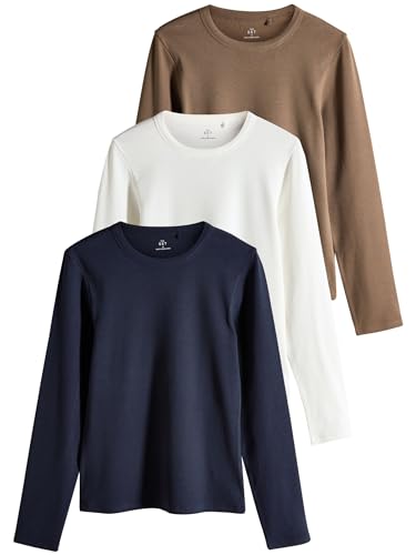 Next The Set maglietta coste girocollo 3 pezzi cotone