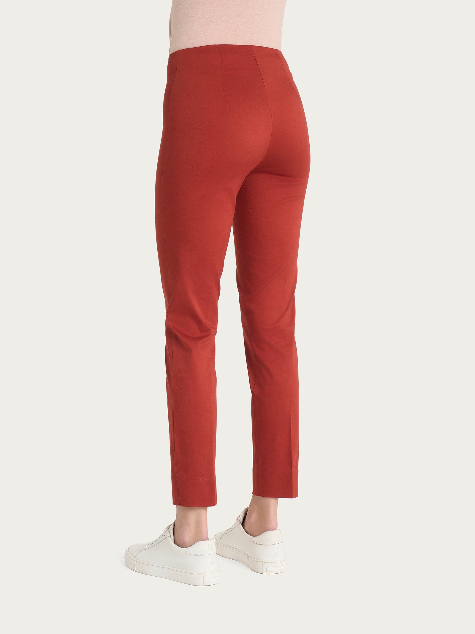 Ragno Satin Power The Cigarette pantalone capri Red Ochre